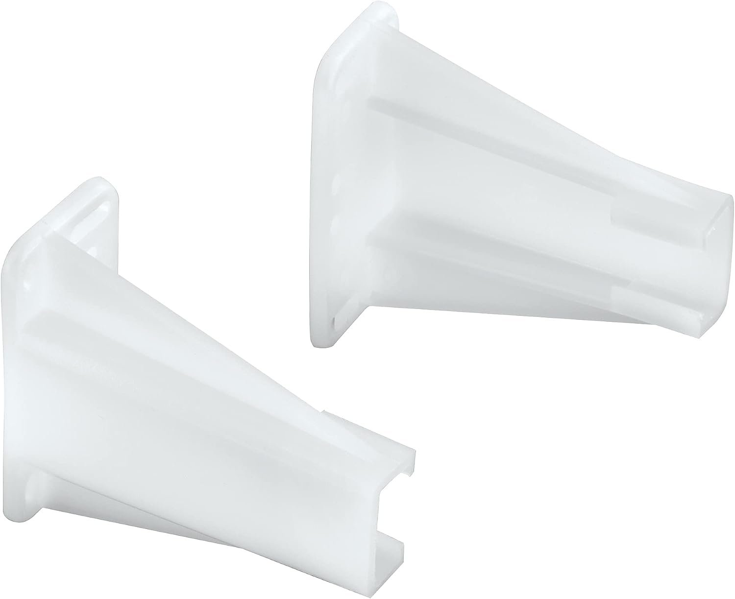 Prime-Line R 7240 Drawer Side Track Brackets, White Nylon | 1 Pair