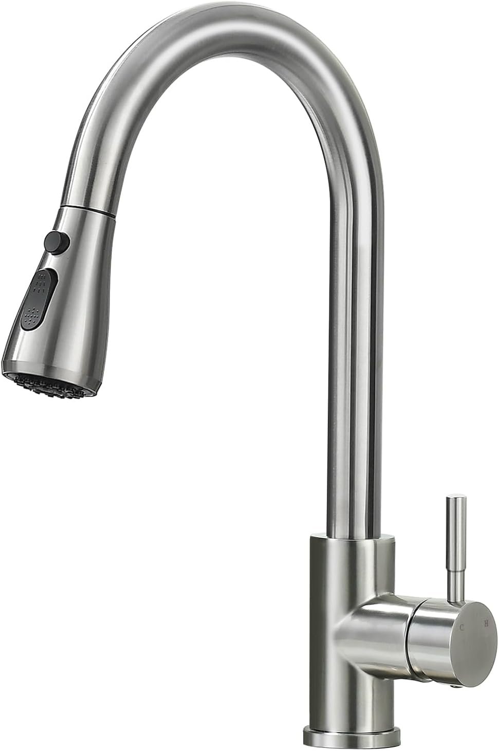 VFAUOSIT Kitchen Faucet with Pull Down Sprayer, Lead-Free Brushed Nickel | NSF 61/372 and cUPC Certified, 3 Spray Modes, 20-Inch Retractable Hose, Cold-Start Safety, 10-Minute Tool-Free Install