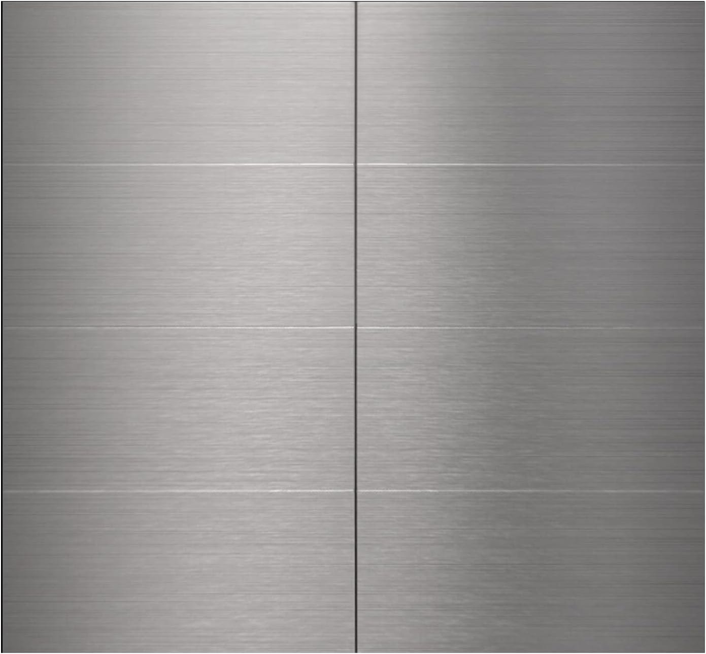 40-Pack 3″x6″ Brushed Silver Aluminum Peel and Stick Tile | Backsplash Panels ( Brushed Aluminum)