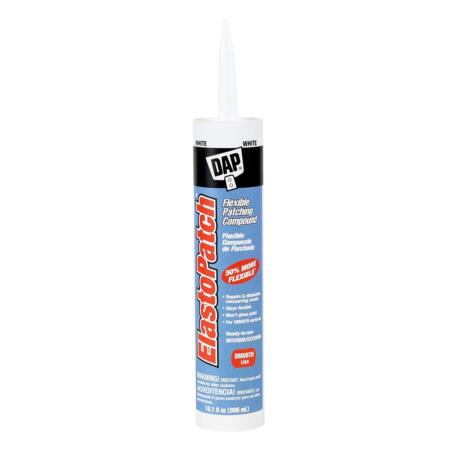 DAP ElastoPatch Smooth Flexible Patching Compound, White, 10.1 Oz (7079812276)