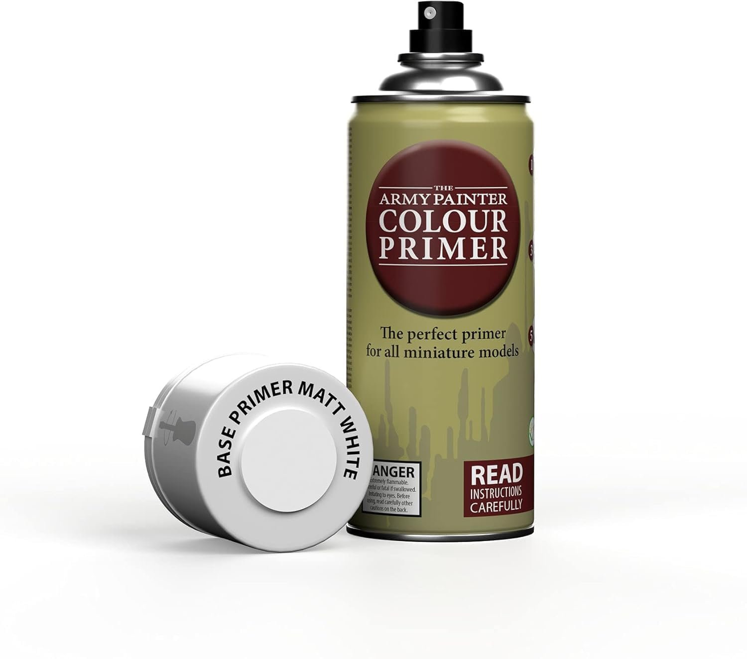 The Army Painter, Colour Primer Matt White, 400 ml spray acrilico | Primer bianco opaco per dipingere miniature Warhammer e Dungeons and Dragons