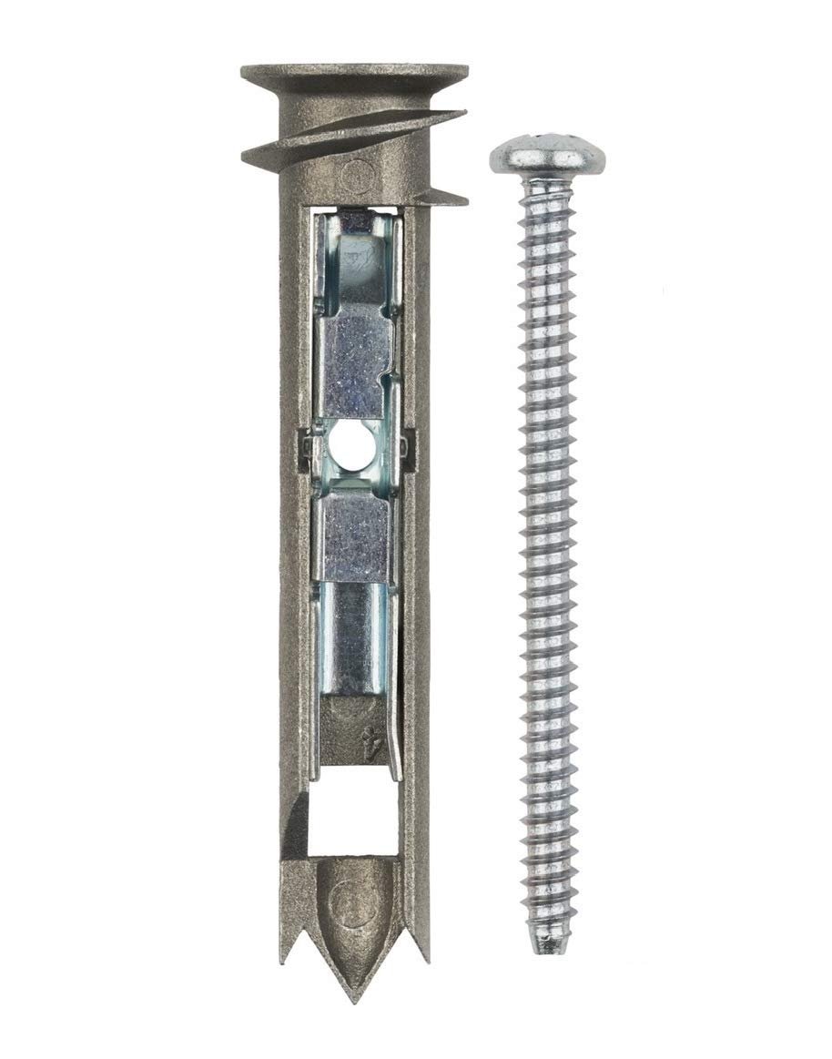 Heavy Duty Drywall Anchors and Screws Kit Including Self-DrillingToggle Anchors & Screws – Durable Zinc Self Drilling Drywall Anchors for Hanging Pictures & More