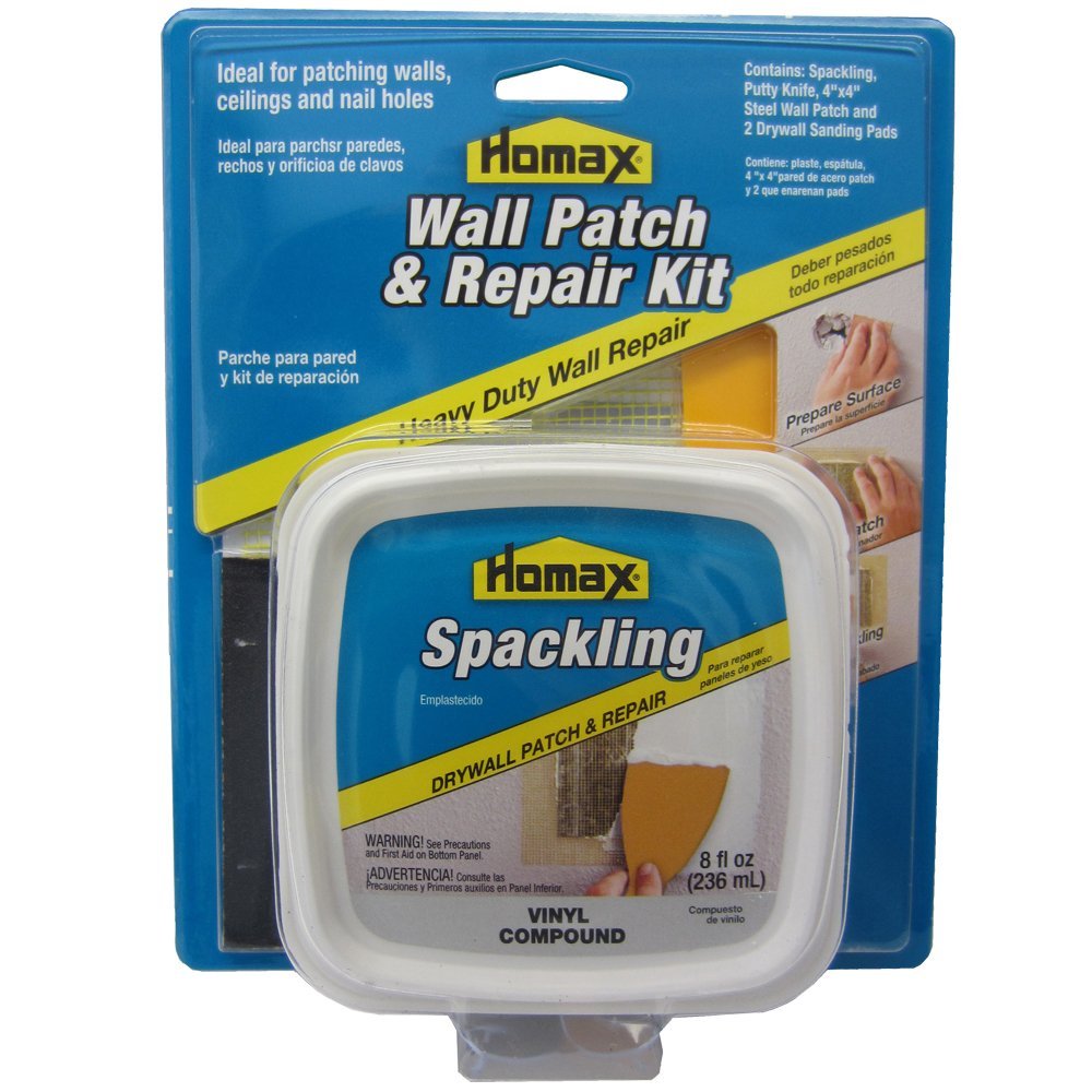 Homax 41072026734 Drywall Patch and Repair Kit, 4″x4″ Wall Patch