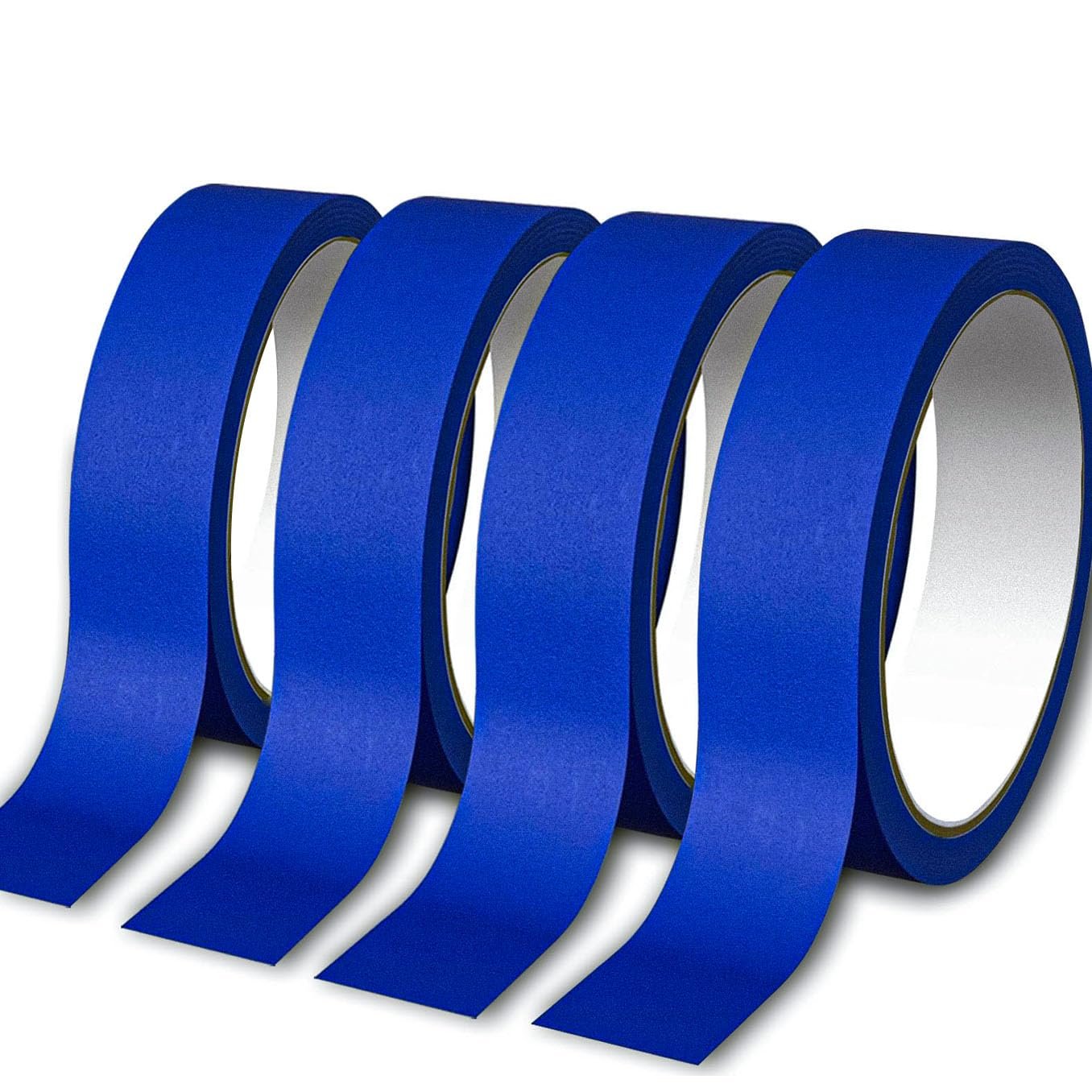 4 Rolls Premium Painters Tape, Blue Tape, Masking Tape, (88yd=4Rolls*0.71in*22yd),Decoration Labeling No Residue, Easy Removal，Paint Tape for Multi-Purpose, Painting, Painter’s, DIY Crafts Arts