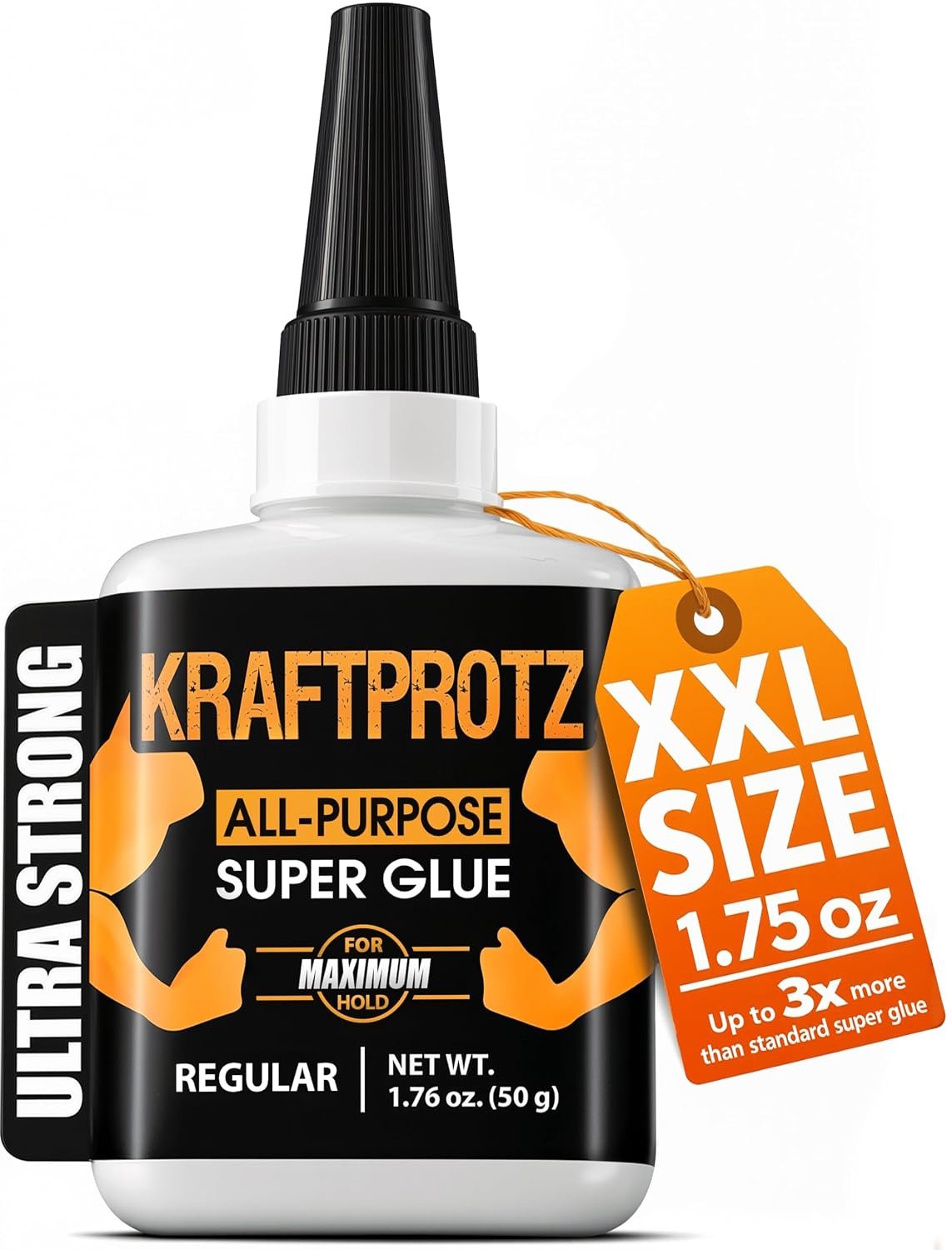 Super Glue All-Purpose Liquid 1.75 oz – Instant Adhesive Universal Repair | versatile, precise repairs, clear, waterproof, heat resistant, universal power, anti-clog cap, wood, glass, metal, plastic