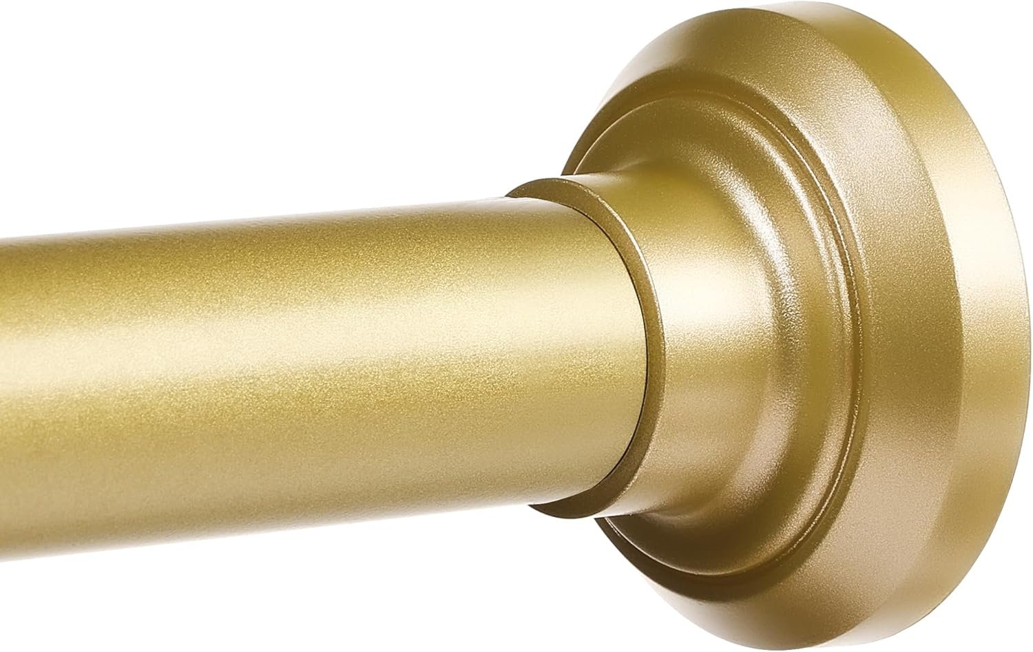 ENJOYBASICS 1″ Gold Shower Curtain Rod, 30-76″ Adjustable, Secure Tension | Easy No-Drill Installation, No Tools, No Gaps, Sturdy Rust-Resistant Steel, Sag-Resistant Design, Tubs, RVs, Apartments