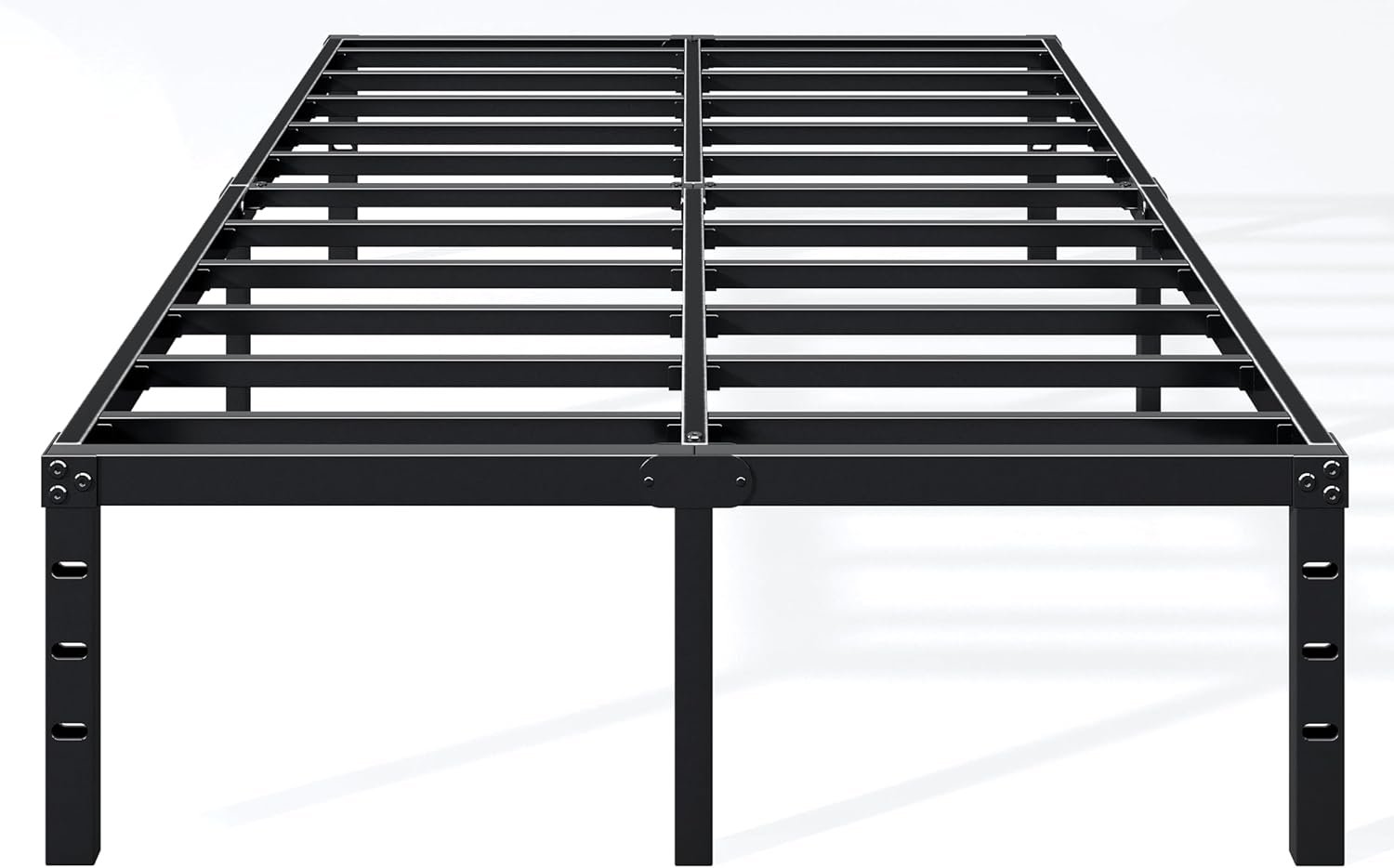 Hafenpo 14 Inch Queen Bed Frame – Sturdy Metal Platform Queen Size, No Box Spring Needed, Heavy Duty, Easy Assembly, Strong Bearing Capacity, Under Bed Storage, Black | Sturdy Metal Platform Queen Size, No Box Spring Needed, Heavy Duty, Easy Assembly, Strong Bearing Capacity