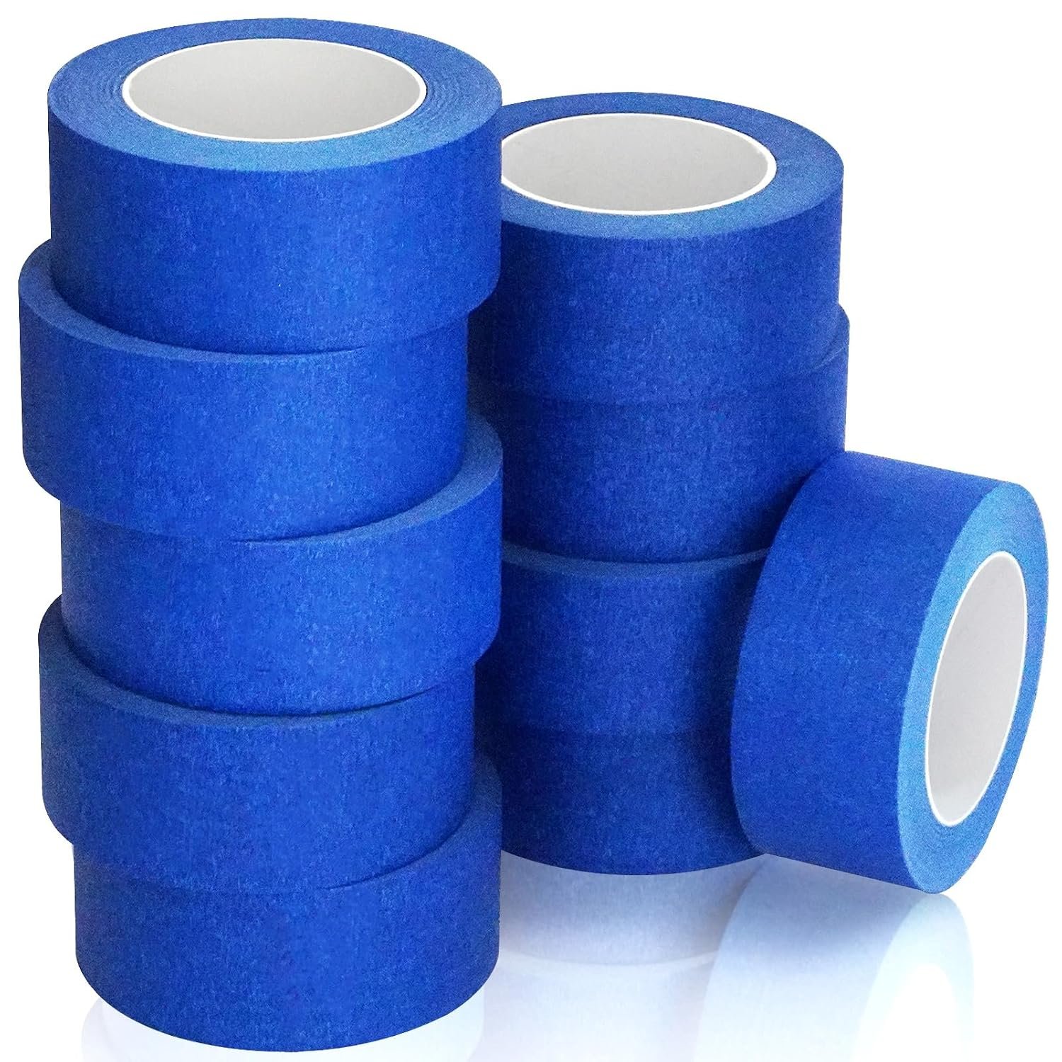 TOTDTDA Painters Tape 2 Inch Wide, 2 Inches X 55 Yards X 10 Rolls. | 10-Packs Blue Painters Tape for General Purpose Use, 550 Yards in Total.