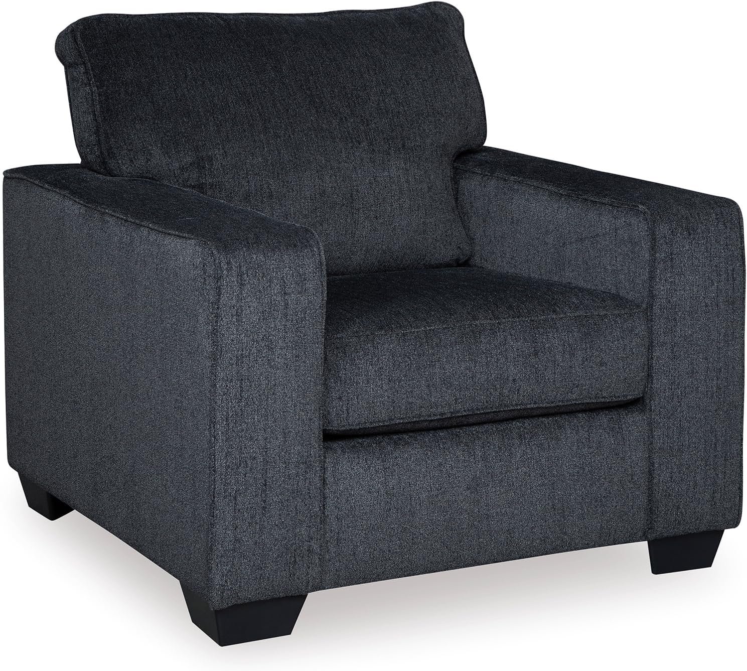 Signature Design by Ashley Upholstered Accent Chair for Living Room | Slate gray armchair, Loose seat cushion, Plush foam cushions, Fits 32 in doorways, Altari Series