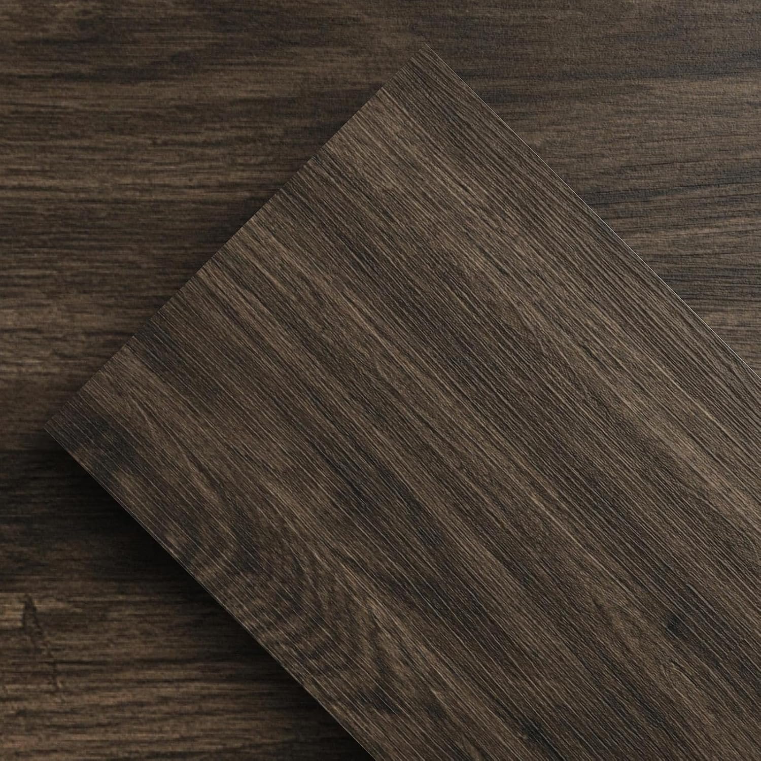 ATOPOSE Flooring Peel and Stick Waterproof,36 Planks 54 Sq.Ft,Aged Walnut | Wood Effect ,Non-Slip & Self-Adhesive ,Easy DIY Installation for Kitchen Basement Living Room