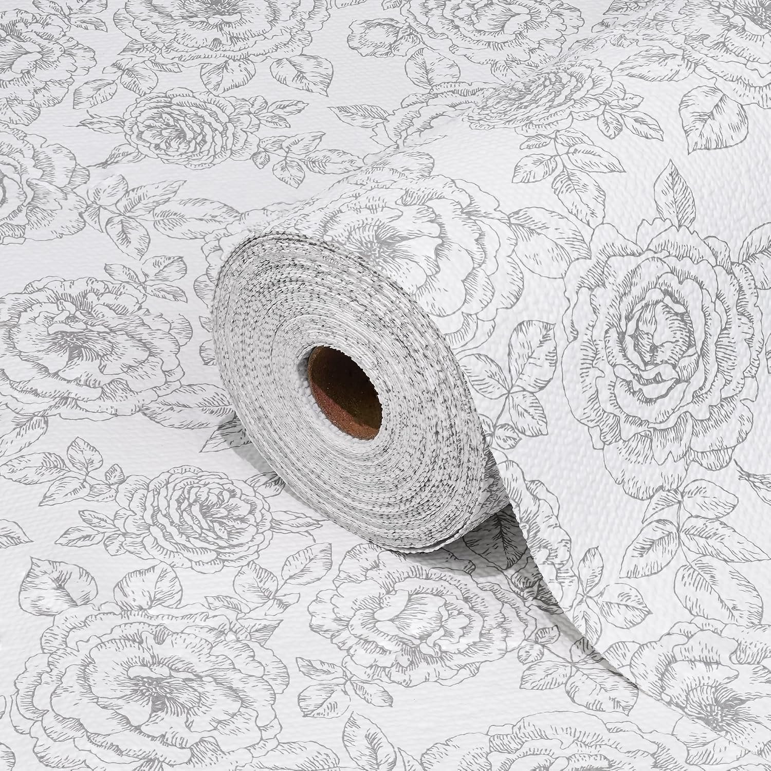 Drawer and Shelf Liner for Kitchen Cabinets Non-Adhesive, Non-Slip | Cabinet Liner Shelf Paper Strong Grip Waterproof Easy to Clean for Kitchen Shelves Cupboard, Flower,12IN X 10FT