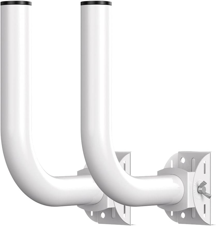 2-Pack Universal Wireless Bridge Bracket Mount | Pole and Wall-Mounted Mount for Outdoor, Point to Point AP Access Point Client Bridge CPE
