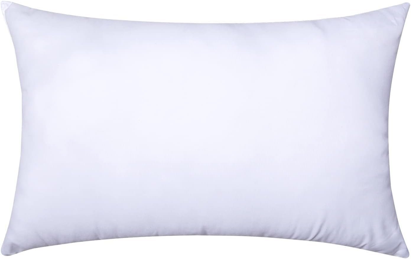 MIULEE 12×20 Pillow Insert, Throw Pillow for Couch Sofa Bed | Premium Virgin Filling, Soft Brushed Fabric, Rectangle Decorative Pillow,Lumbar Support
