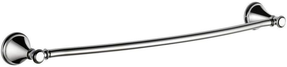 Delta Towel Rack | 24 Inch Polished Chrome Towel Bar for Bathroom, Kitchen | Cassidy Accessories