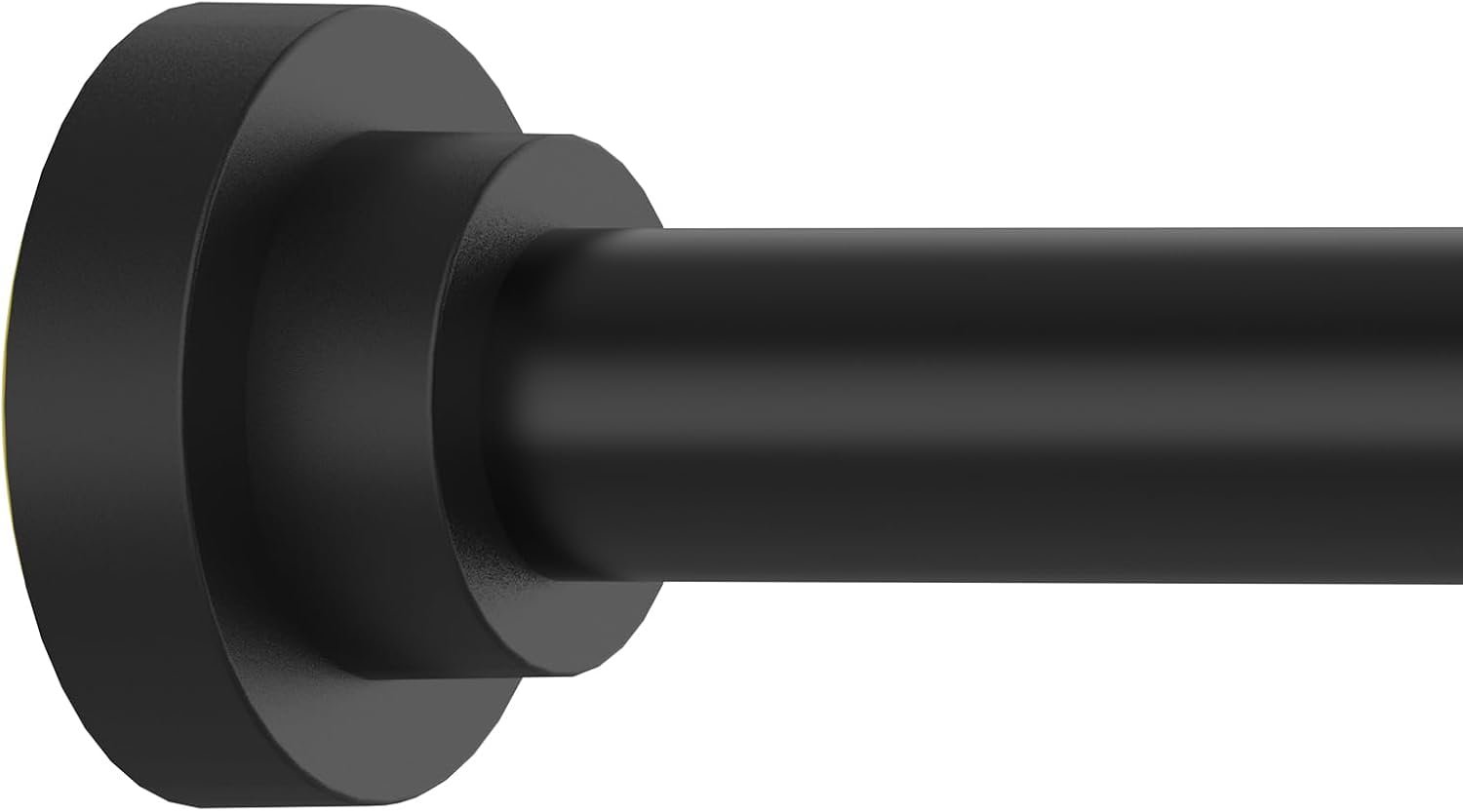 Thestoa Shower Curtain Rod Adjustable 43-78 inch, 1″Diameter Spring Tension Curtain Rod No Drill, Anti-Rust Non-Slip Shower Rod, Black Shower Curtain Rod for Bathroom Tension