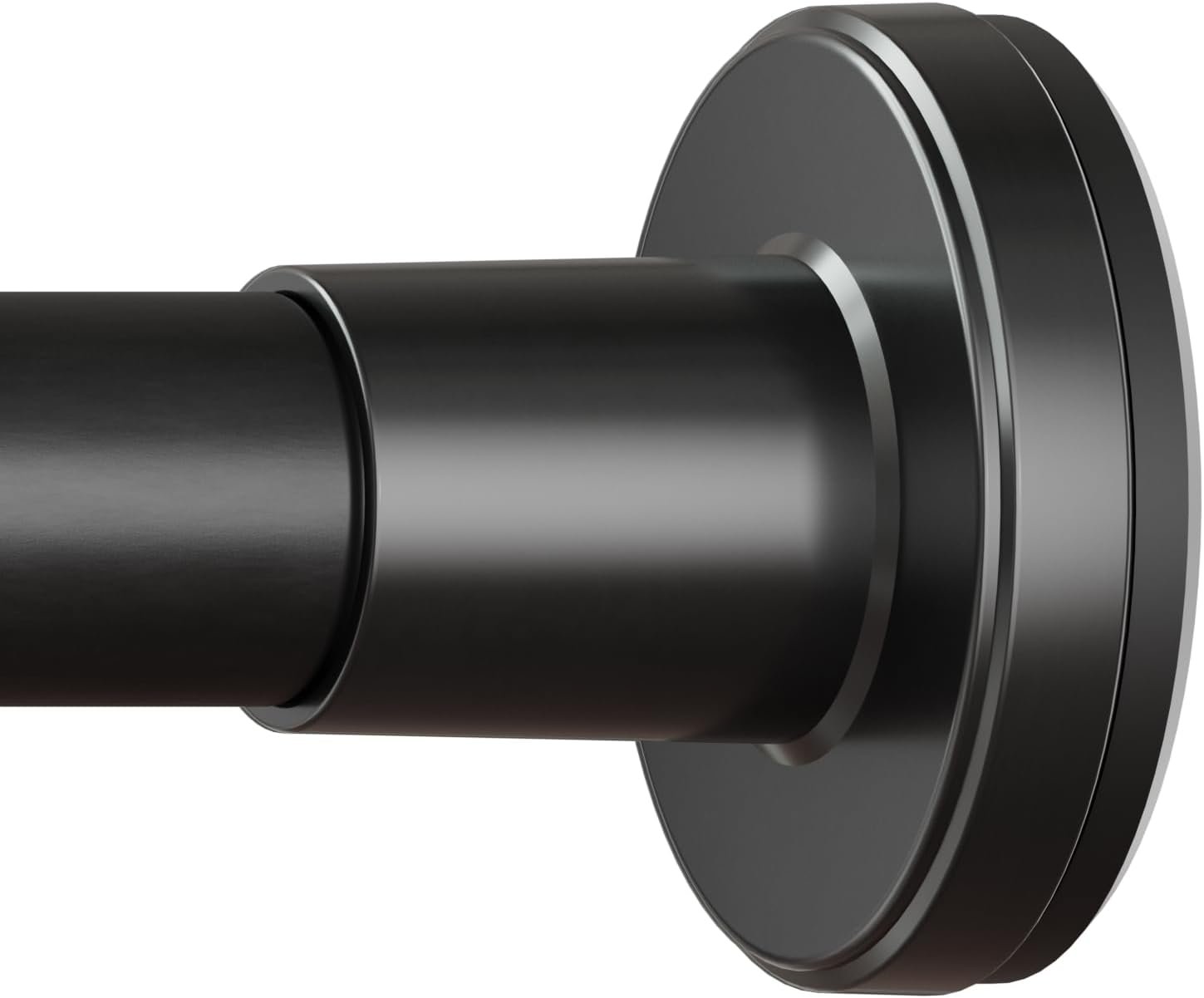 HYSEYY Heavy Duty Shower Curtain Rod,26-80inch Adjustable Tension Rod Black | No Drilling Shower Rods for Bathroom, 1″ Diameter Spring Tension Curtain Rod, Non Slip Rust Proof Curtain Rod for bathtubs