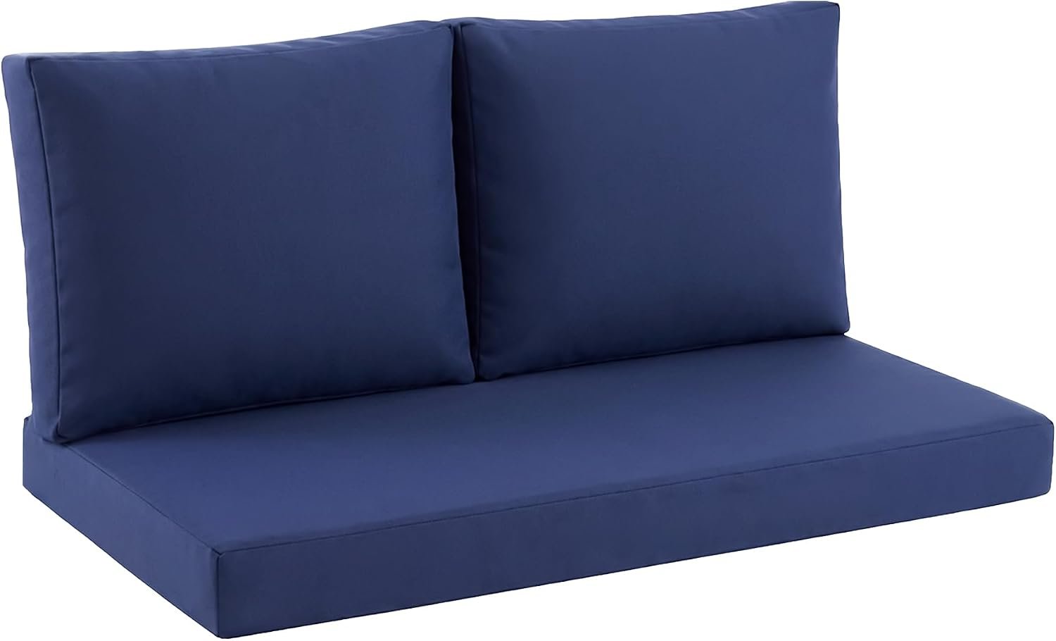 Outdoor Loveseat Cushion Set, 46″ x 26″ Loveseat Cushions for Outdoor Furniture, Waterproof & Fade-Resistant Patio Furniture Cushions, Deep Seat Cushion for Bench, Swing and Couch, Navy Blue