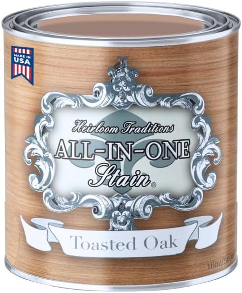 All-in-ONE Gel Stain – Toasted Oak (Faux raw Wood) – 16oz