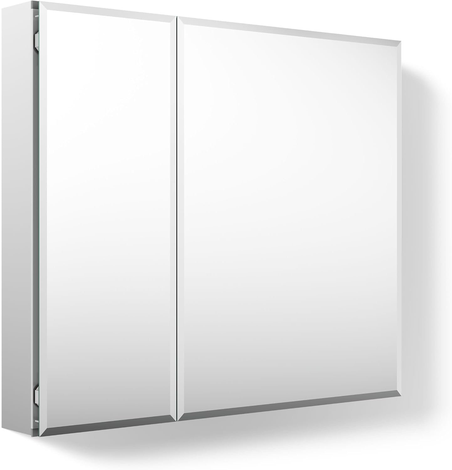 Kohler CB-CLC3026FS Bathroom Medicine Cabinet with Mirror, Beveled Mirror Doors, Adjustable Shelves, Rectangular Beveled Edge, 30 in. W x 26 in. H