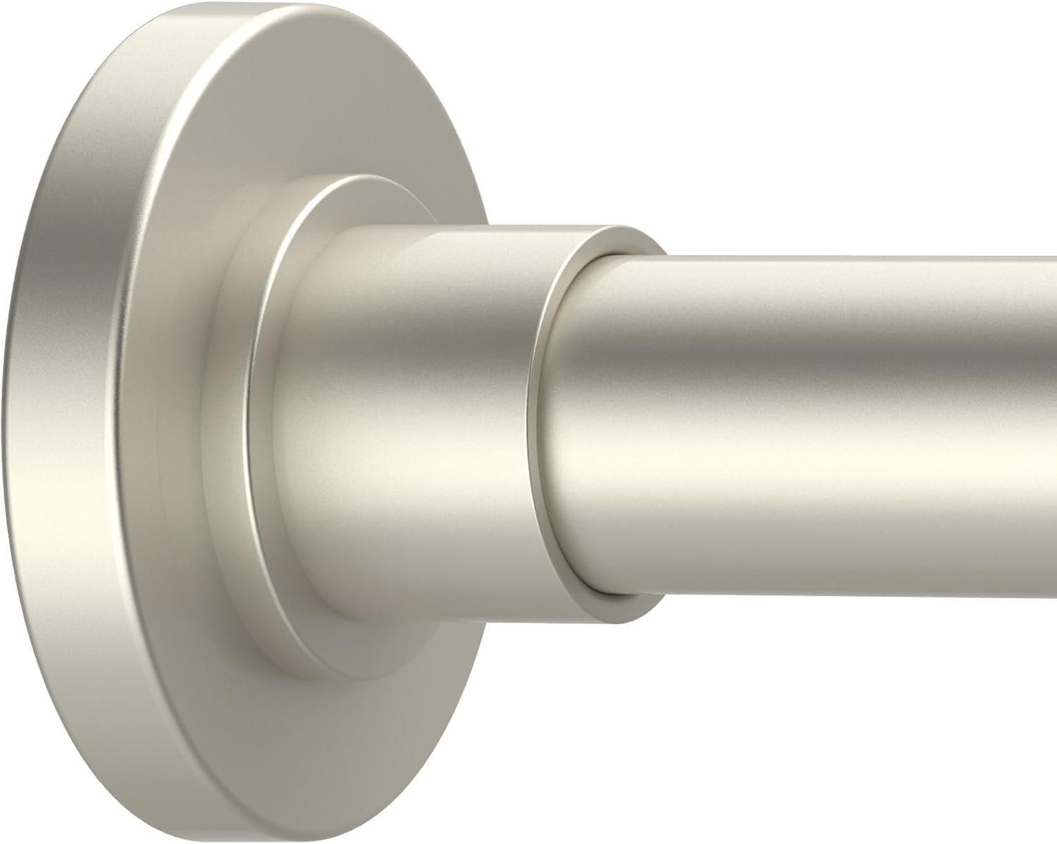 GXOACKJ Brushed Nickel Shower Curtain Rods – 31-80 Inch Spring Tension Shower Rods for Bathroom, Adjustable, No Drilling, No Rust, Stainless Steel