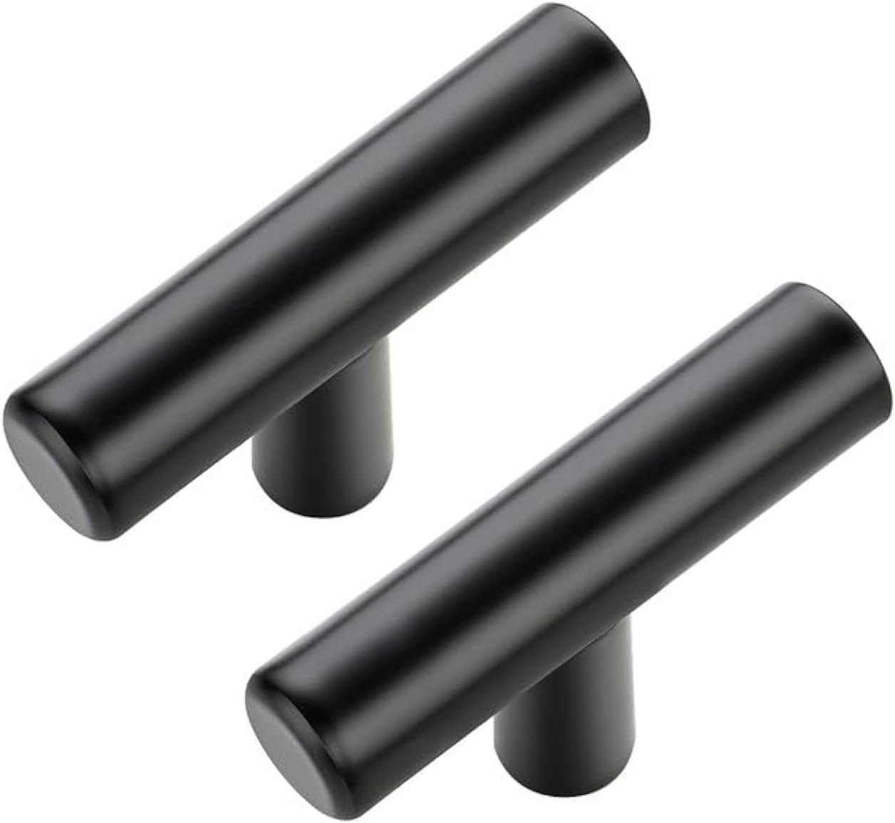 JOY DECOR 30 Pack Black Cabinet Knobs, Single Hole Drawer Handles, 2 Inch | Round Pull Shape, Smooth Grip, Easy Cabinet Upgrade, For Kitchen Cabinets, Dressers, Drawers, Closets