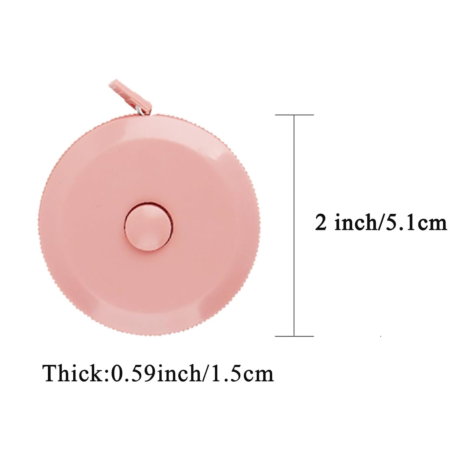 GDMINLO 3 Pack Tape Measure Measuring Tape for Body Fabric Sewing Tailor Cloth Knitting Craft Weight Loss Measurements Retractable 60-inch 1.5 Meter, Small Push ButtonDouble Scales Rulers