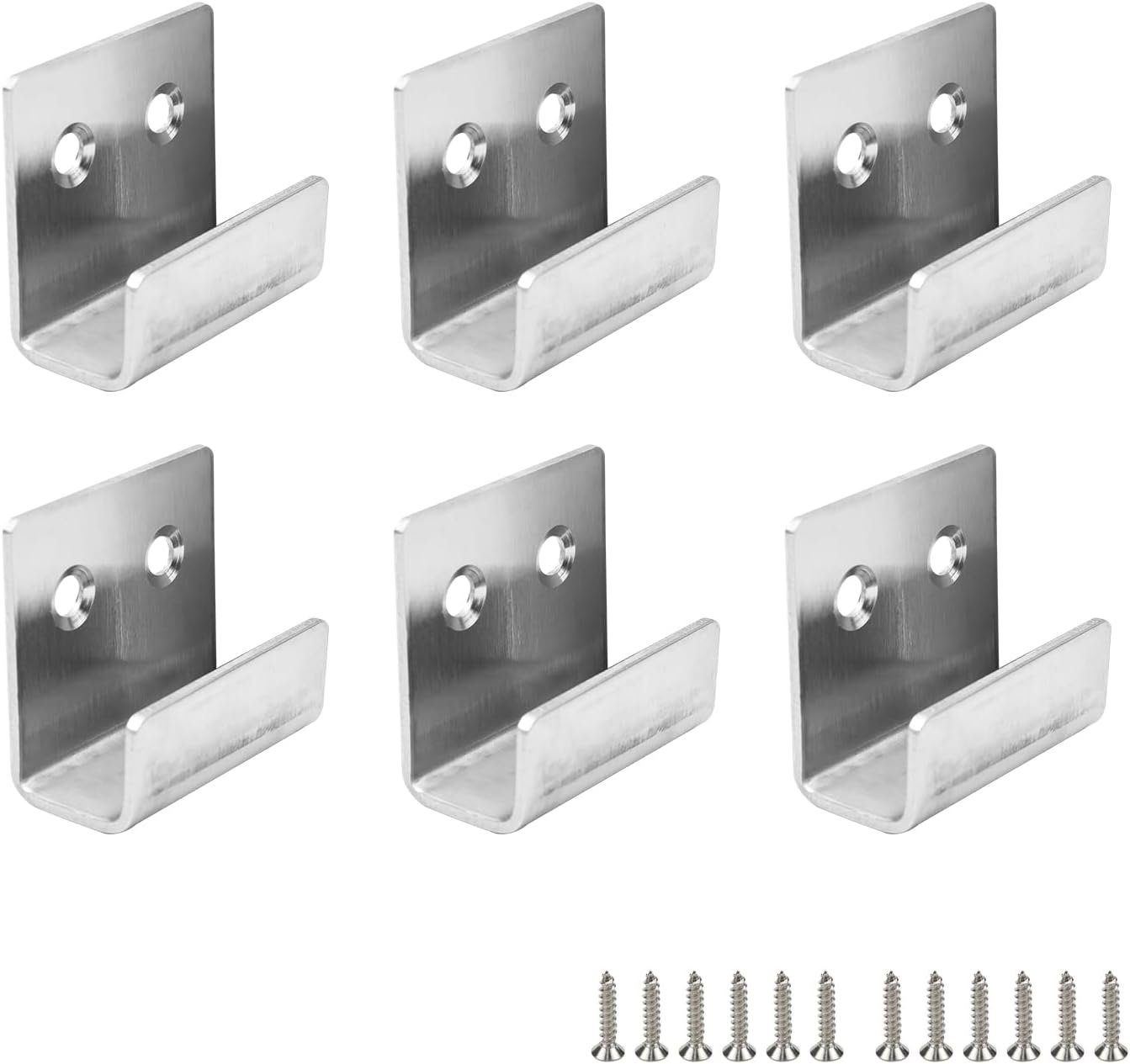 Stainless Steel Wall Hanger Fastener Bracket for Ceramic Tile Display- 6pcs