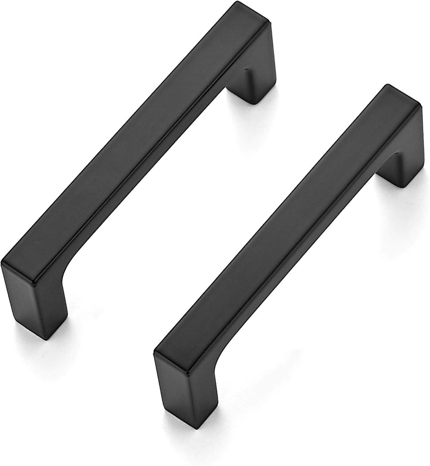 Ravinte Matte Black Kitchen Cabinet Handles 3 Inch Pulls 10 Pack | Solid Zinc Alloy , Smooth Design, Screws Included, Square Pulls for Kitchen Drawers & Cupboards