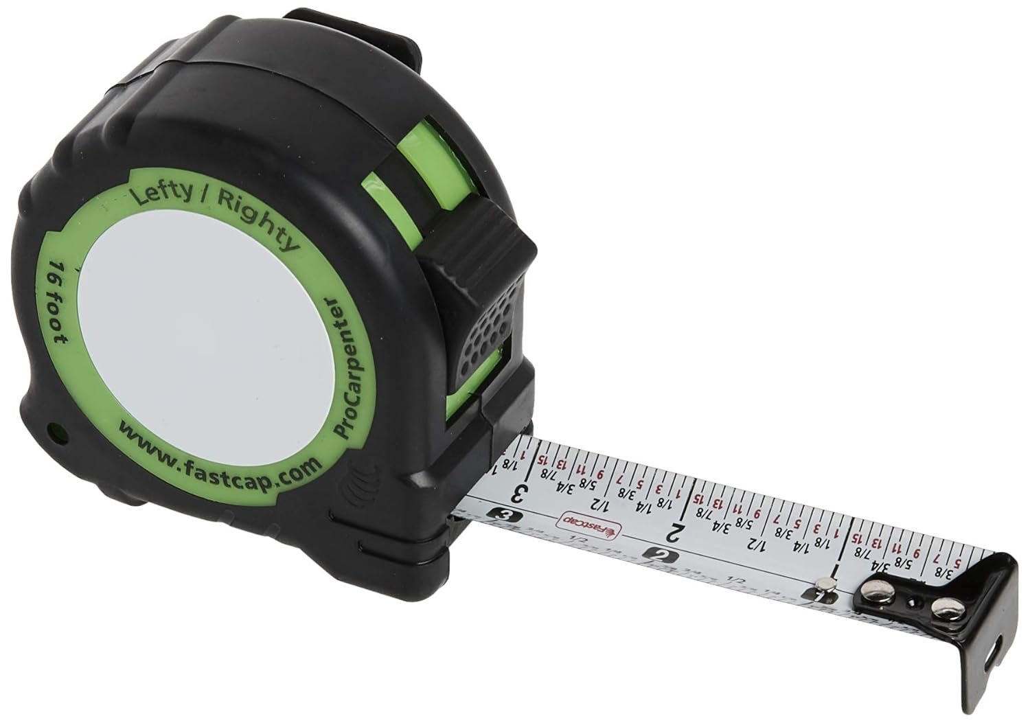 FastCap ProCarpenter Standard Reverse Measuring Tape, 16 Foot | Standard Measurements Readable from Right or Left Hand, Ideal for Professionals and Home Improvement, 98009