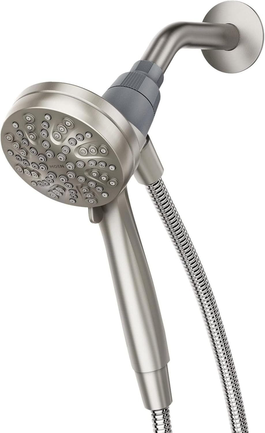 Moen Engage Magnetix Shower Head with Handheld Sprayer, 6 Spray Functions, Spot Resist Brushed Nickel, 26100EPSRN