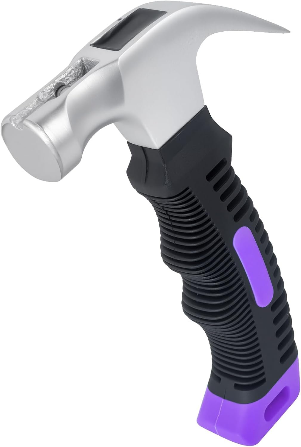 Small Claw Hammer – Mini Hammer for Women&Kids, Camping Hammer, Stubby Tack Hammer, Nail Hammer with Magnetic (Purple)