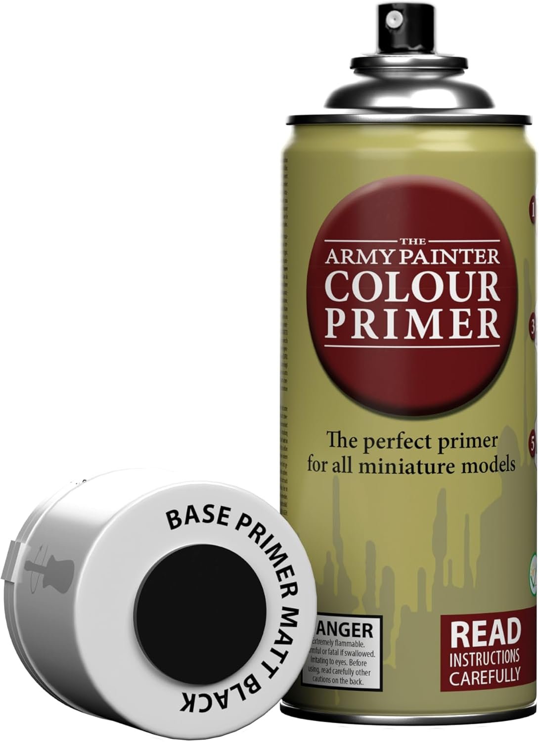 The Army Painter, Colour Primer Matt Black, 400 ml spray acrilico | Primer nero opaco per dipingere miniature Warhammer e Dungeons and Dragons