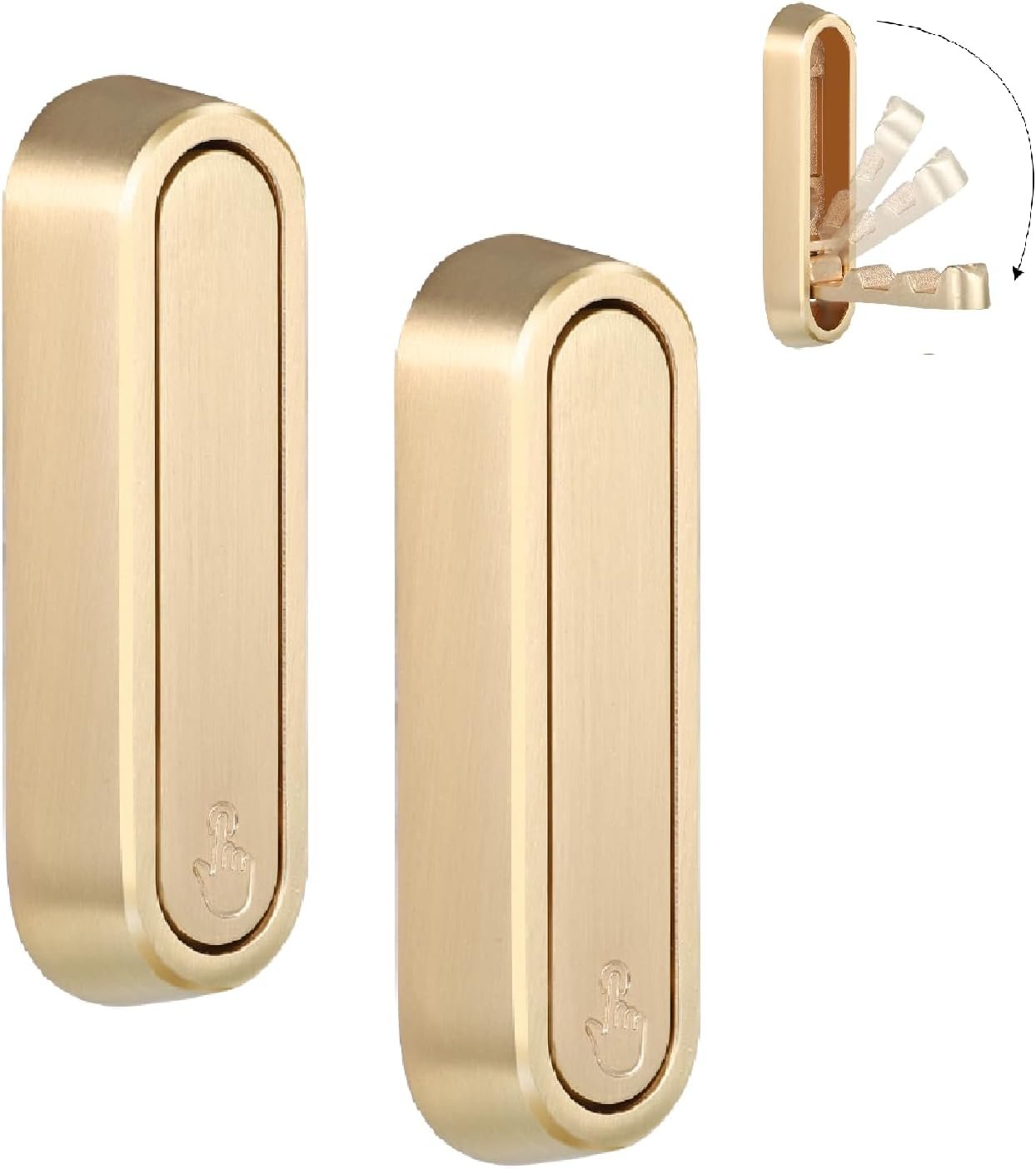 Folding Coat Hooks, 2 Pcs Foldable Gold Wall Hooks Heavy Duty Foldable Hook Bathroom Towel Hooks Robe Hooks Wall Mounted for Hanging Coat Towels Clothes Hat Bags Keys