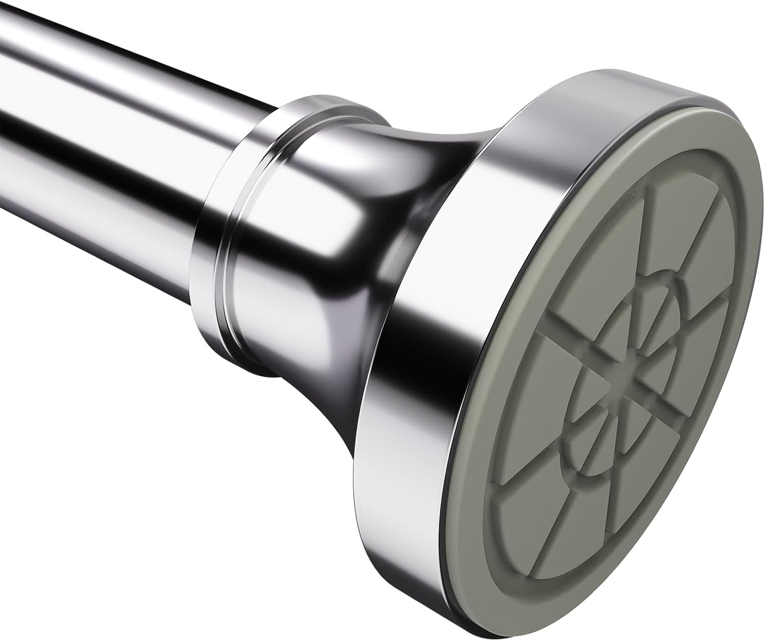 STARLATTA Shower Curtain Rod, 31-80 Inches Adjustable Tension Rod, 1-Inch Diameter Heavy Duty Rustproof Stainless Steel, No-Drill Spring Rod for Bathroom, Kitchen and Closet, Silver