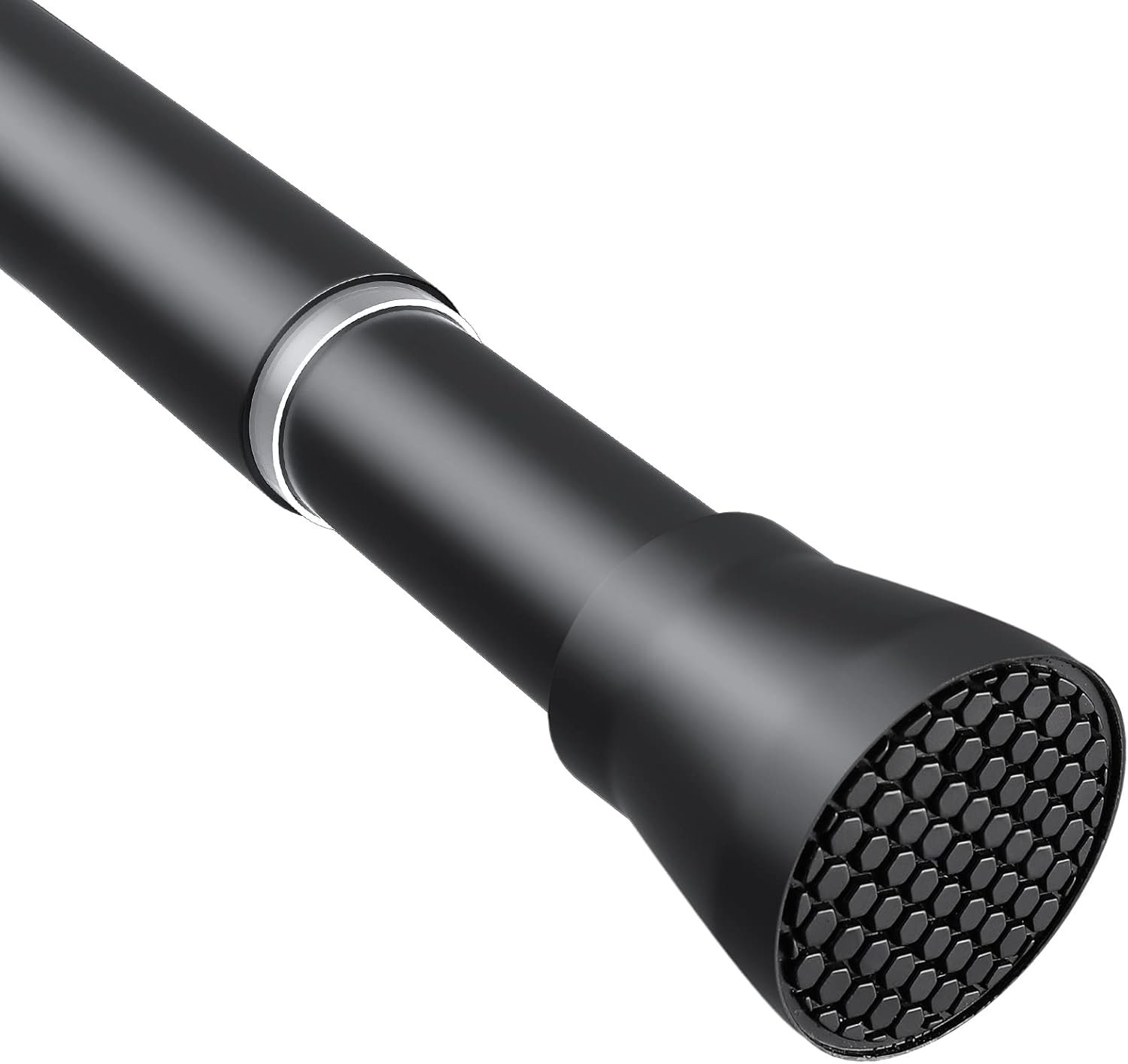 Tension Curtain Rod Black Tension Rod 28 To 48 Inch Spring Curtain Rods | Non Slip Tension Rods 1pcs For Windows No Drilling Adjustable Tension Rods of Curtains Window Closet Kitchen Wardrobe