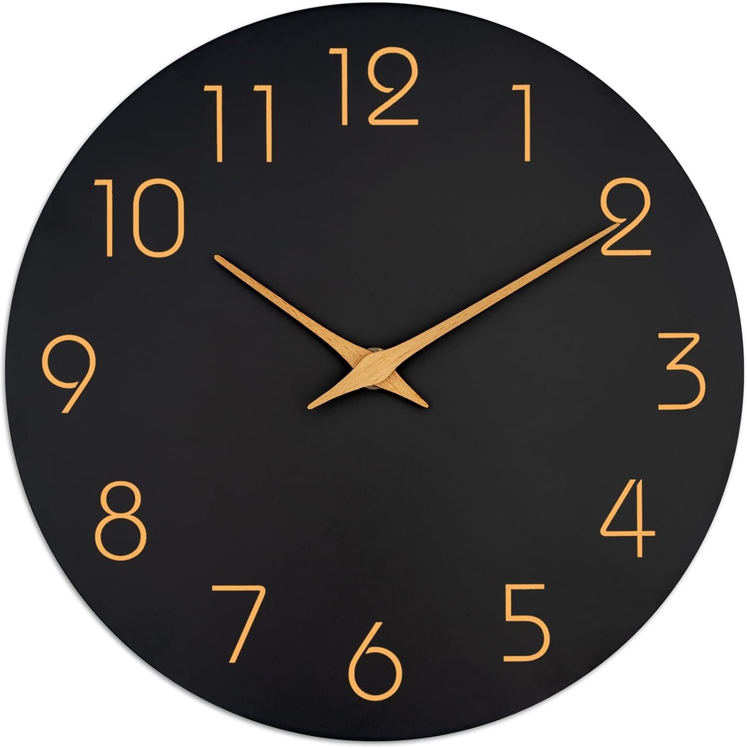 Wall Clock 8″ Battery Operated Silent Non-Ticking Simple Minimalist | Analog Kitchen Home Bathroom Living Room Bedroom Office Mordern Simple