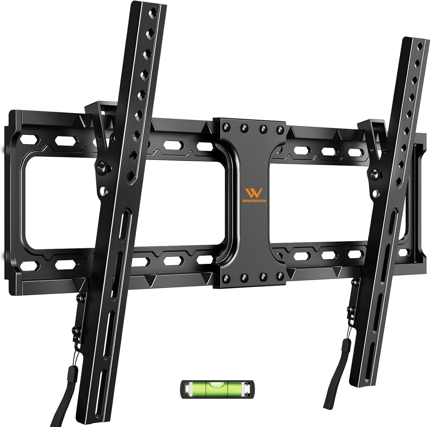 IWORKBORAD 55 65 75 85 inch Tilting TV Wall Mount for 32-90 ” TVs, Low Profile TV Mount Bracket, Safe Lock & Quick Release, Max VESA 600x400mm, 24 inch Studs,132 lbs, Fit Most 55+ 75+ 85+ 86 TVs