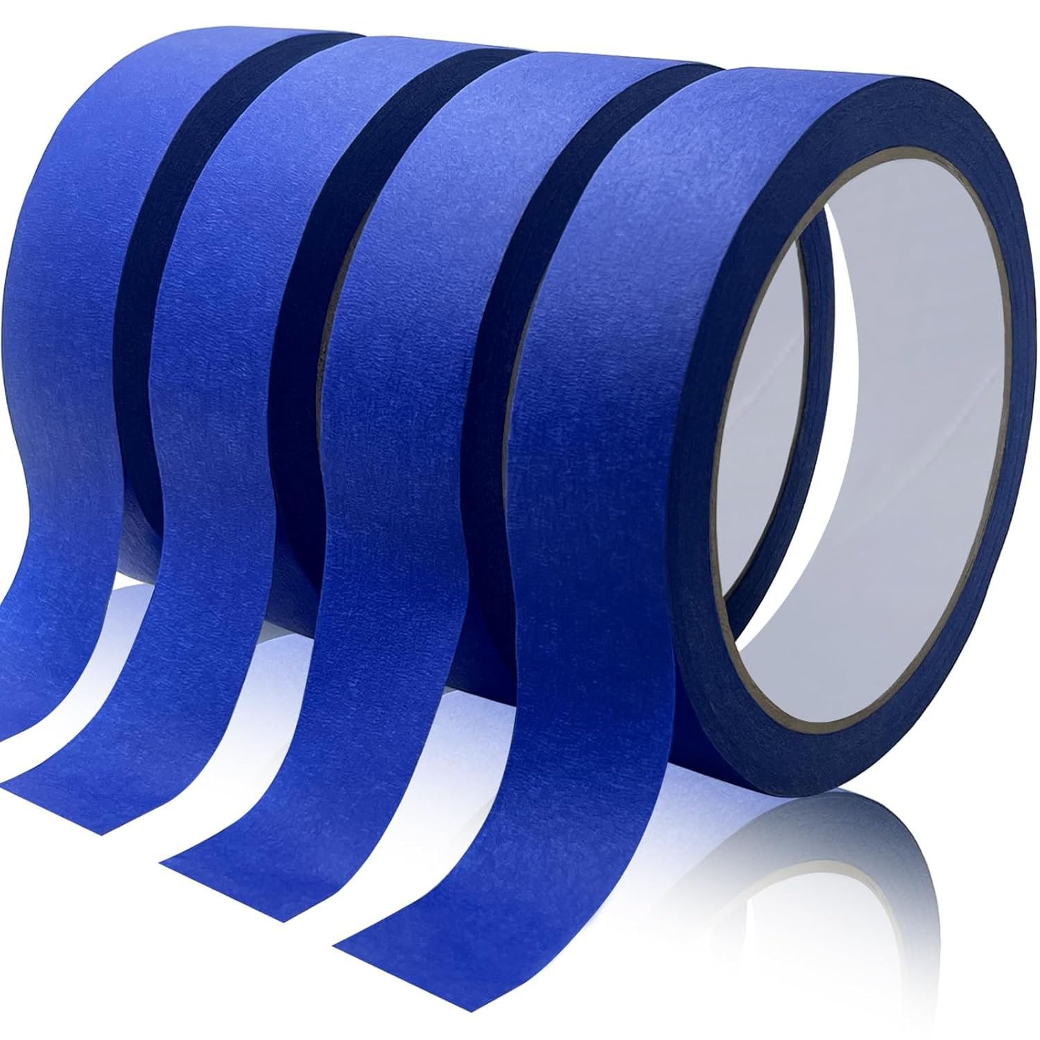 Blue Painters Tape, Masking Tapes, Premium Painter’s Tape (88yd=4Rolls*0.94in*22yd), Adhesive Paint Tape for Wall Painting, DIY Artist Craft Arts, Decoration, Drafting, No Residue,Easy Removal