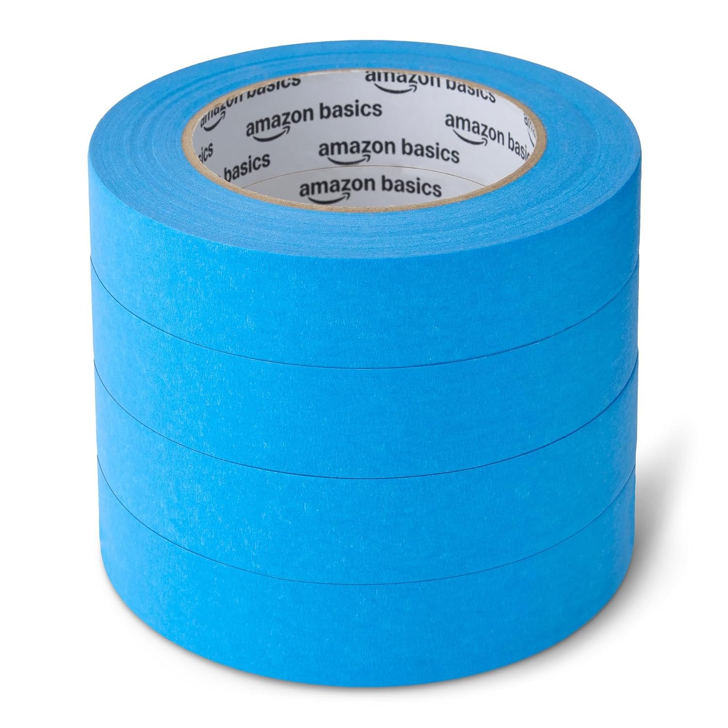 Amazon Basics Blue Painters Tape, Protects Surfaces, Removes Easily, No Residue, 0.94″ x 60-Yard, 4 Rolls