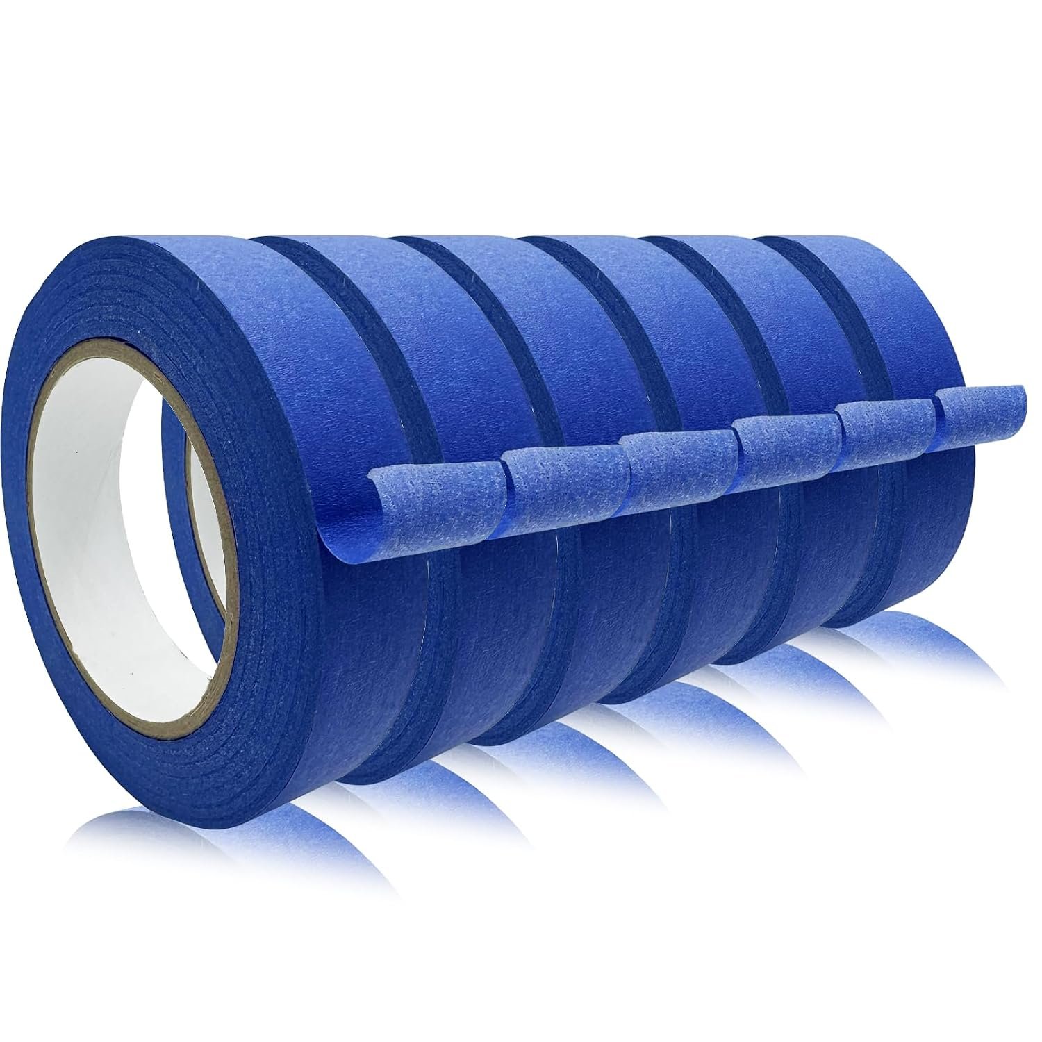 Masking Tape, Blue Tapes, Painters Tape, Artist Painter’s Painting Paper Tape for Multi-Purpose Wall Paint, DIY Crafts, Scrapbook, Decoration, Labeling, Edge Finishing, 0.94INx60.1YDSx6 Rolls=360.6YDS