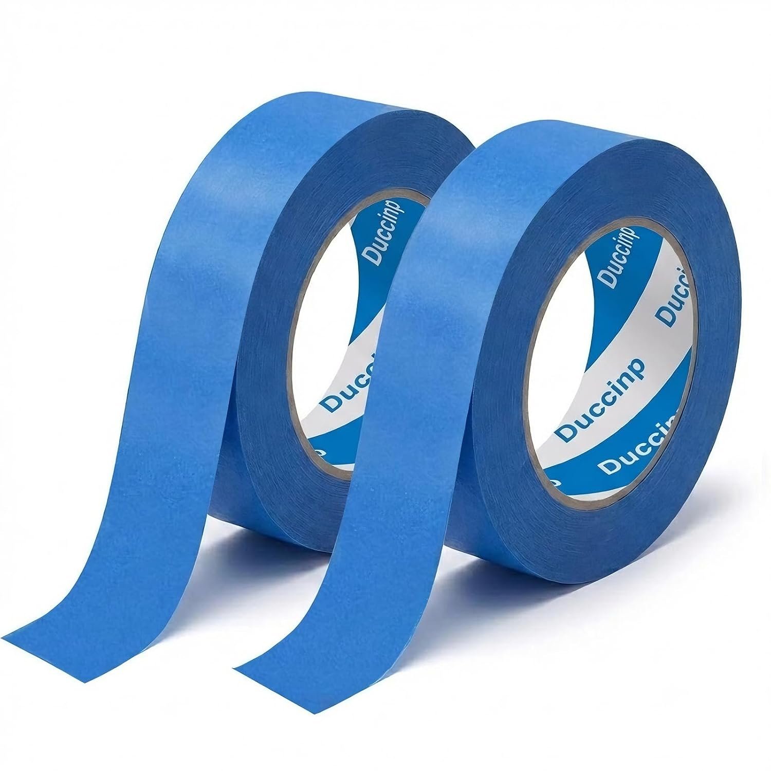 Blue Painters Tape 1 Inch Wide, 2 Rolls Masking Tape 0.98 in x 55 Yd, Blue Masking Tape No Residue, Easy Tear Paint Tape for Wall Painting, DIY, Window Masking, Home Improvement