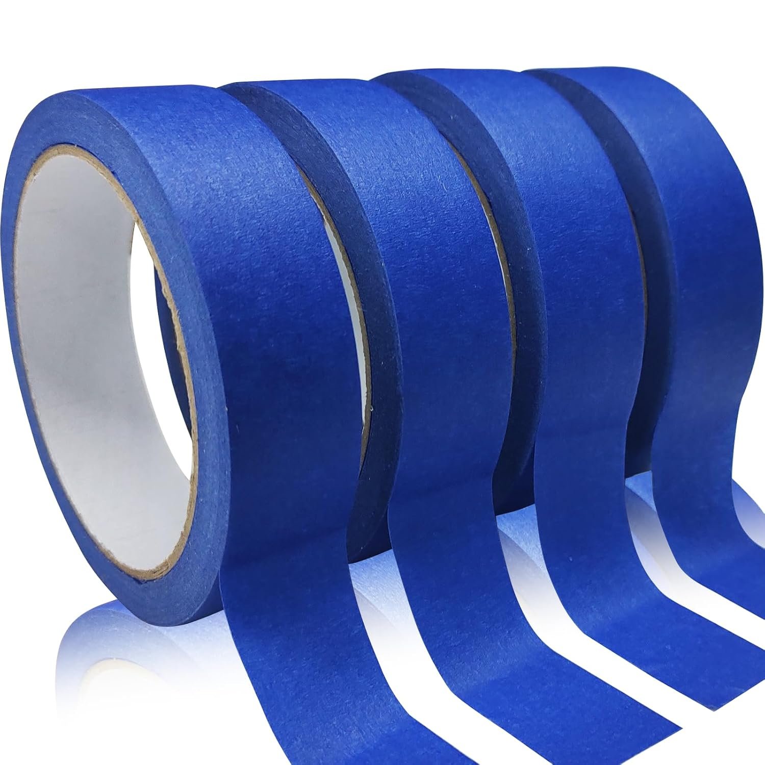 4 Rolls Premium Painters Tape, Blue Tape, Masking Tape, Paint Tape for Multi-Purpose, Painting, Painter’s, DIY Crafts Arts (88yd =0.94IN*22yd*4) Decoration Labeling No Residue, Easy Removal
