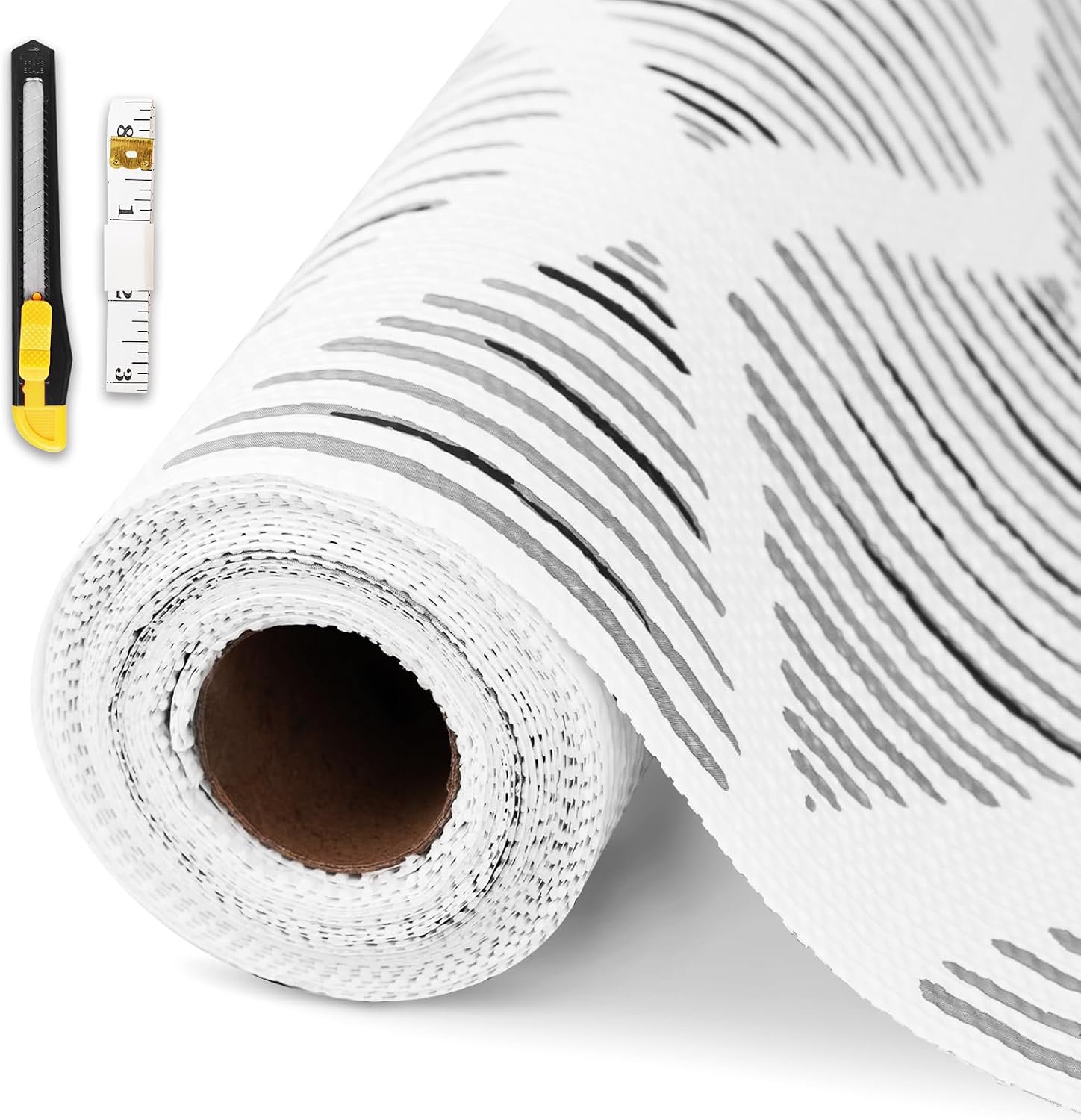 Drawer and Shelf Liner for Kitchen Cabinet Non-Adhesive 12in x 20FT | Waterproof Washable Contact Paper Liner Thickened Non-Slip Mat for Cupboard Pantry Durable Shelves Protector Easy to Cut