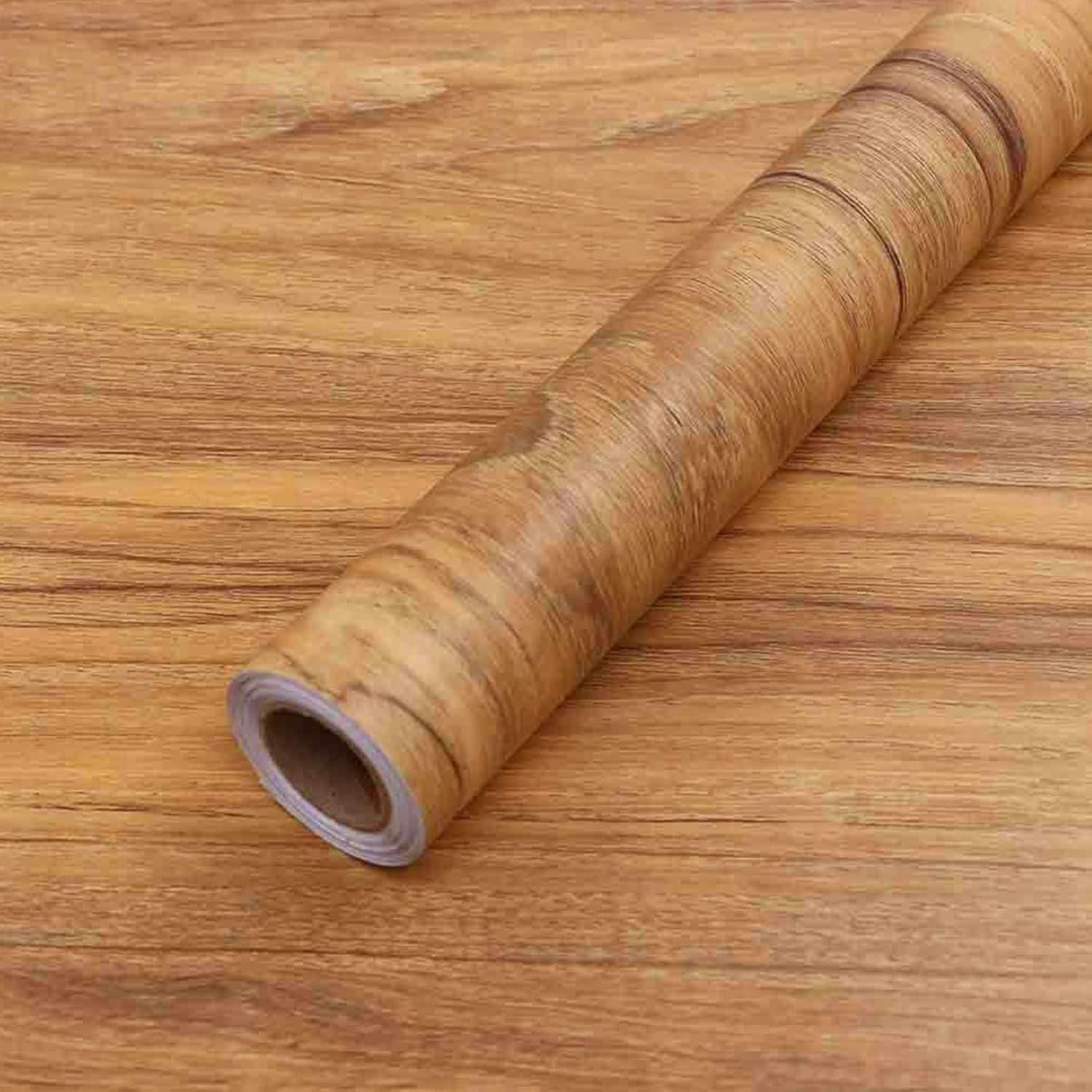COSNIGHT Wood Grain Contact Paper for Countertops Peel and Stick Wallpaper | 15.7In x 118In Brown Wooden Wall Paper for Cabinets Removable Self Adhesive Vinyl Wrap for Drawer Shelf Liner Easy to Clean