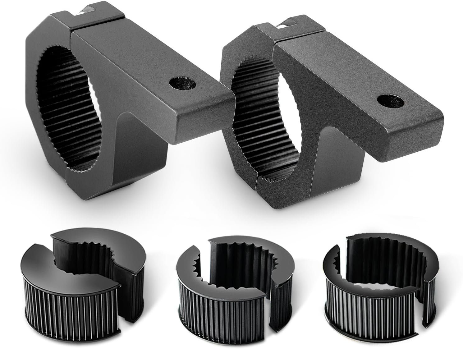 Nilight 2 Pack Off Road LED Light Mount Bracket, Horizontal Tube Clamp