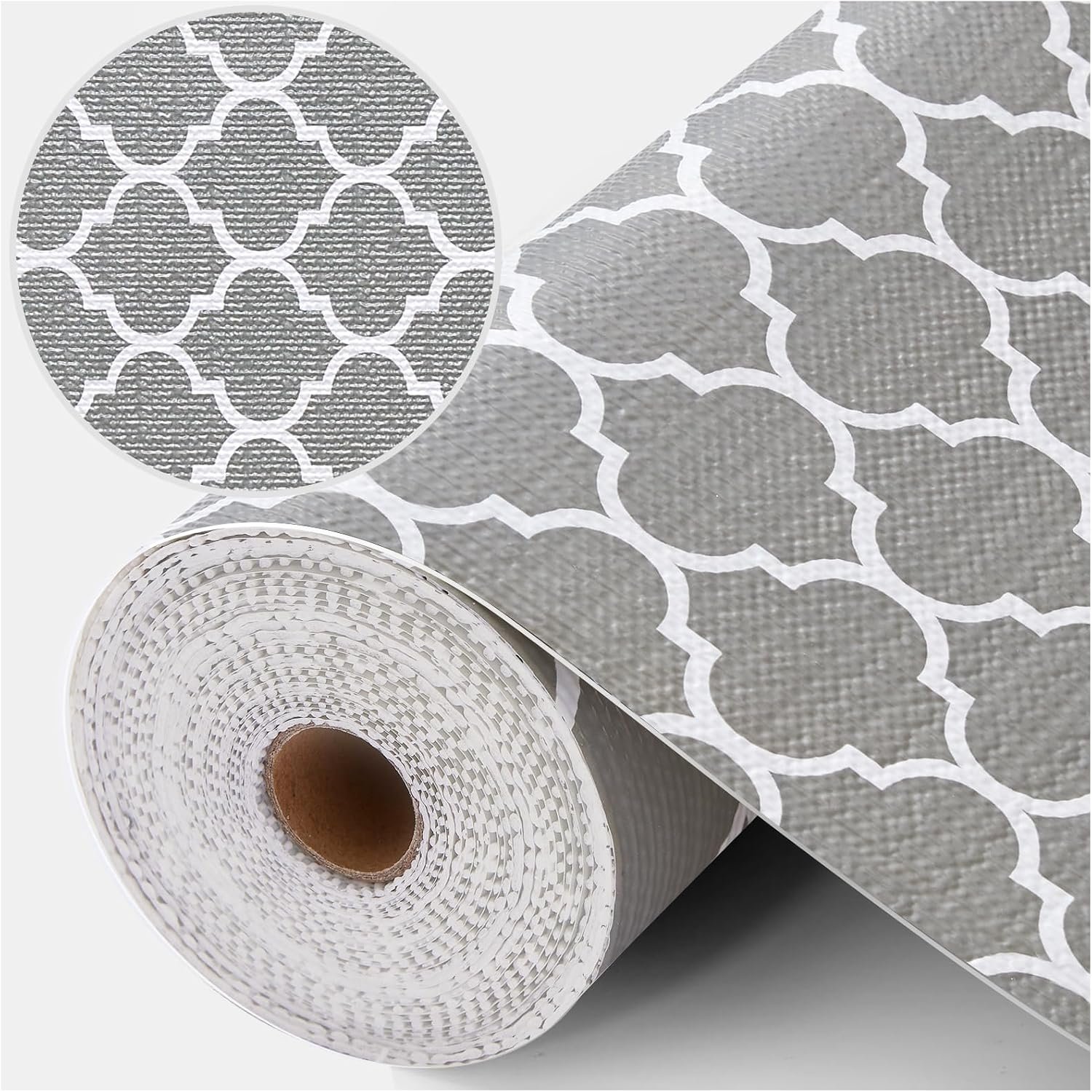 Coavas Shelf and Cabinet Liner, Easy Cut Protective (Gray, 12 in x 10 ft) | Decorative Non-Adhesive Liner Stays In Place, Easy to Clean Waterproof Mat for Kitchen Bathroom Dresser Cabinet Shelves
