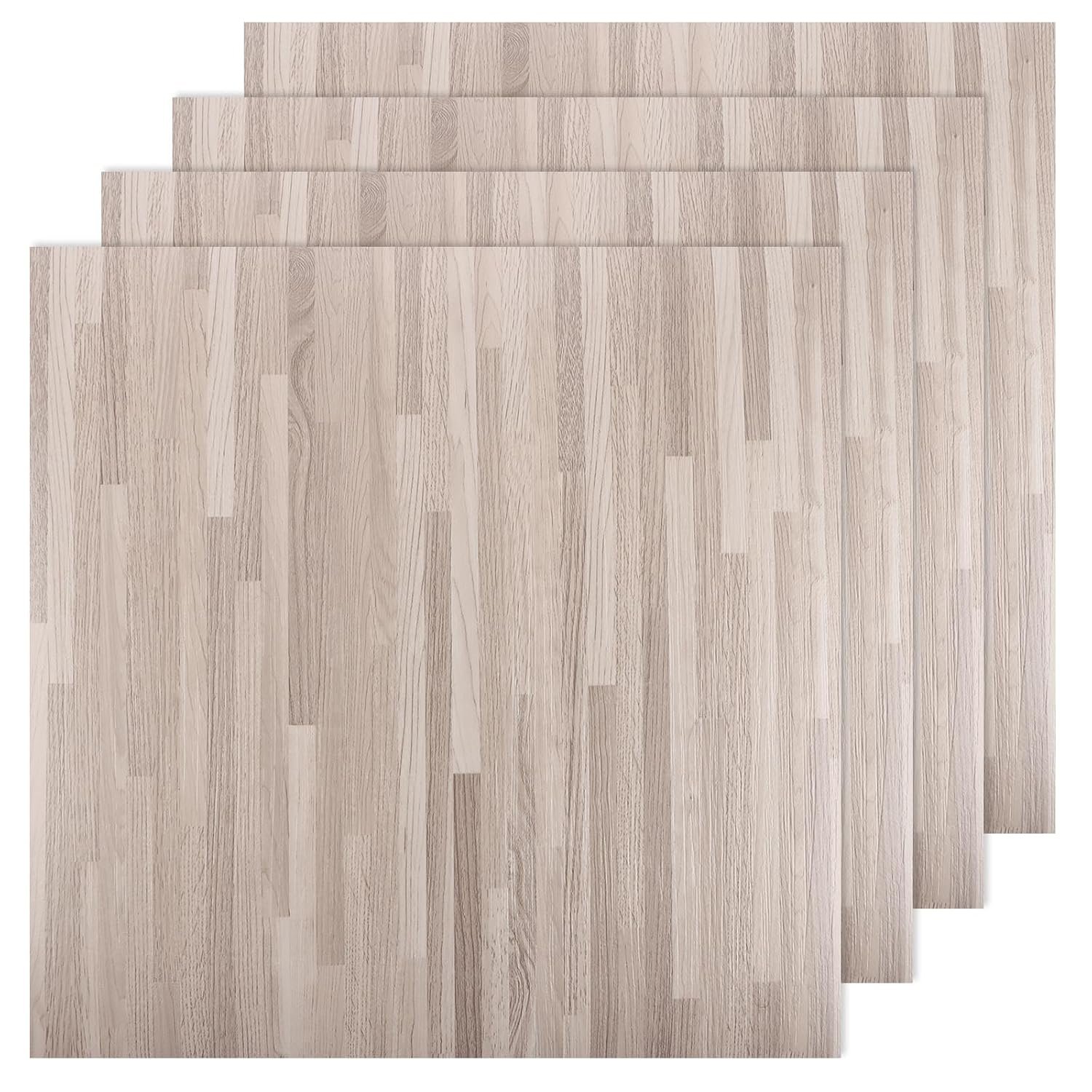 40 Sheet Vinyl Flooring 12×12 Peel and Stick Floor Tile Waterproof Clearance Vinyl Floor Tiles Striated Wood Self Adhesive Floor Tiles Sticky Laminate Flooring for Bathroom Kitchen Basement RV