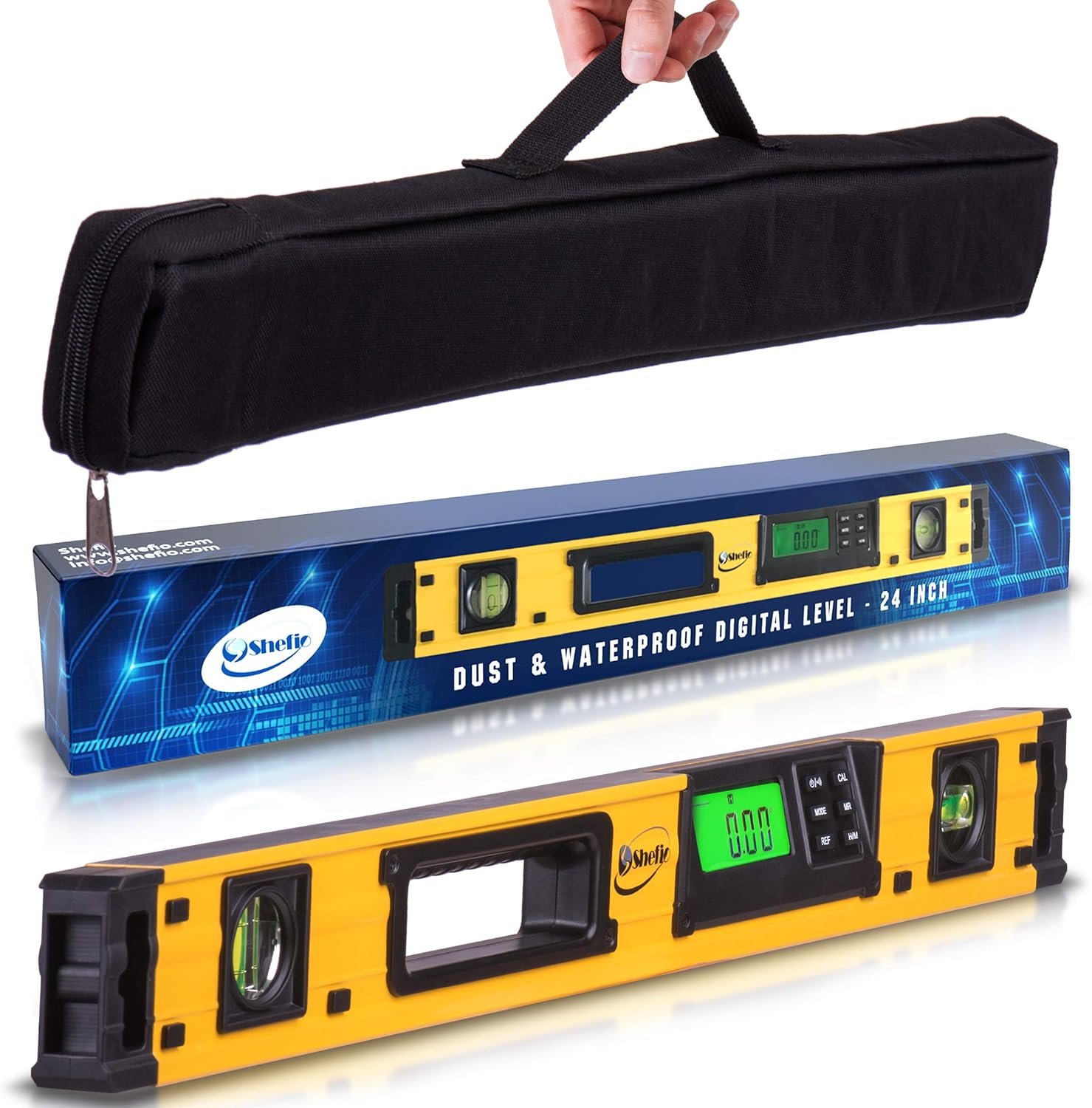 24 Inch Digital Level – Torpedo Level and Protractor – Smart Level Tool
