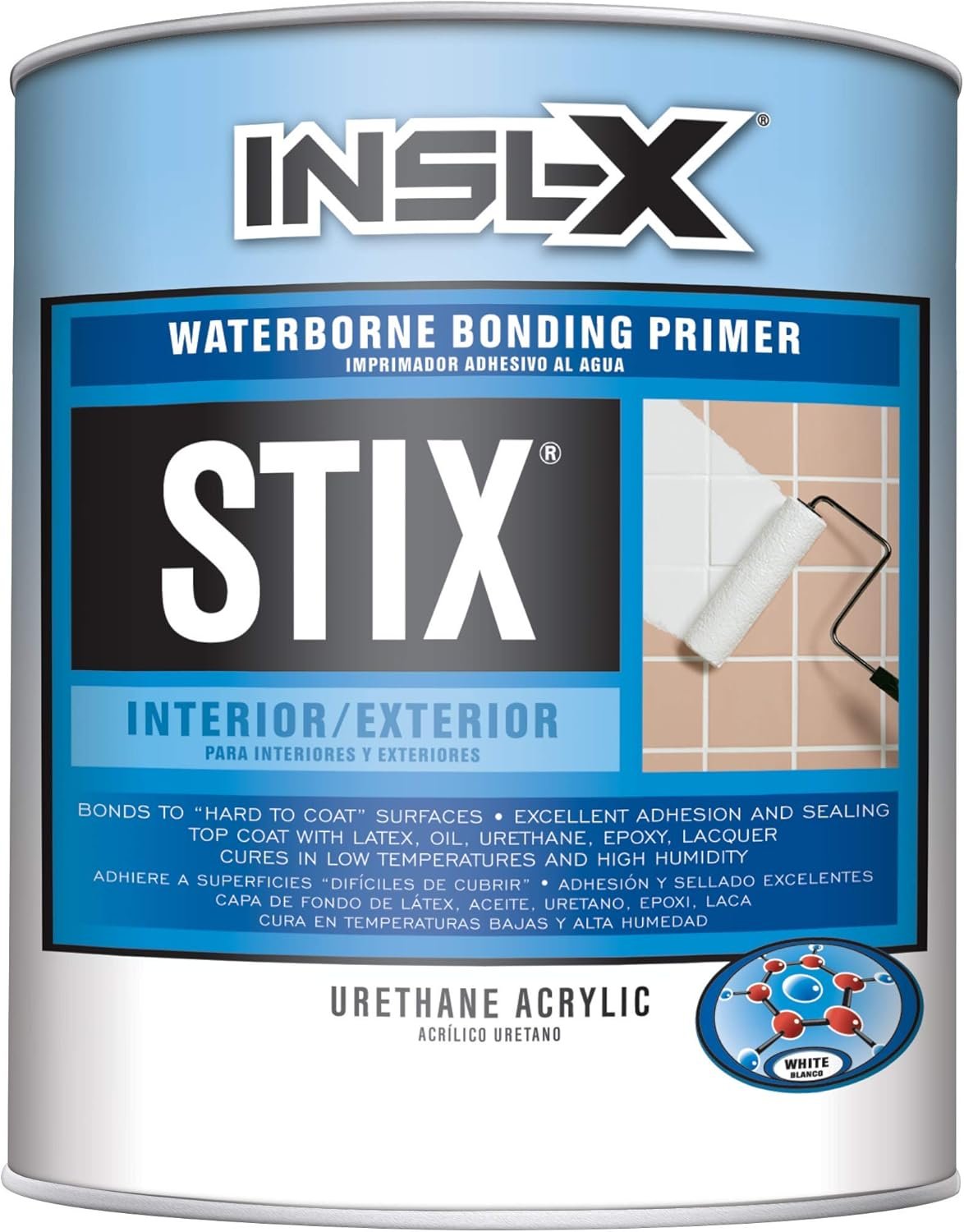 INSL-X SXA11009A-04 Stix Acrylic Waterborne Bonding Primer, 1 Quart, White