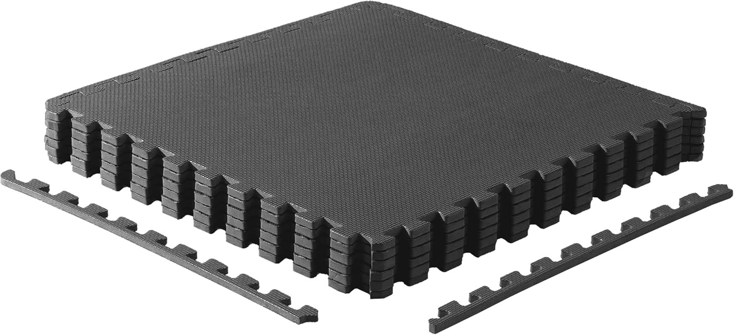 CAP Puzzle Exercise Mats | 1/2” Thick EVA Interlocking Foam Tiles for Home Gym Flooring | Multiple Options